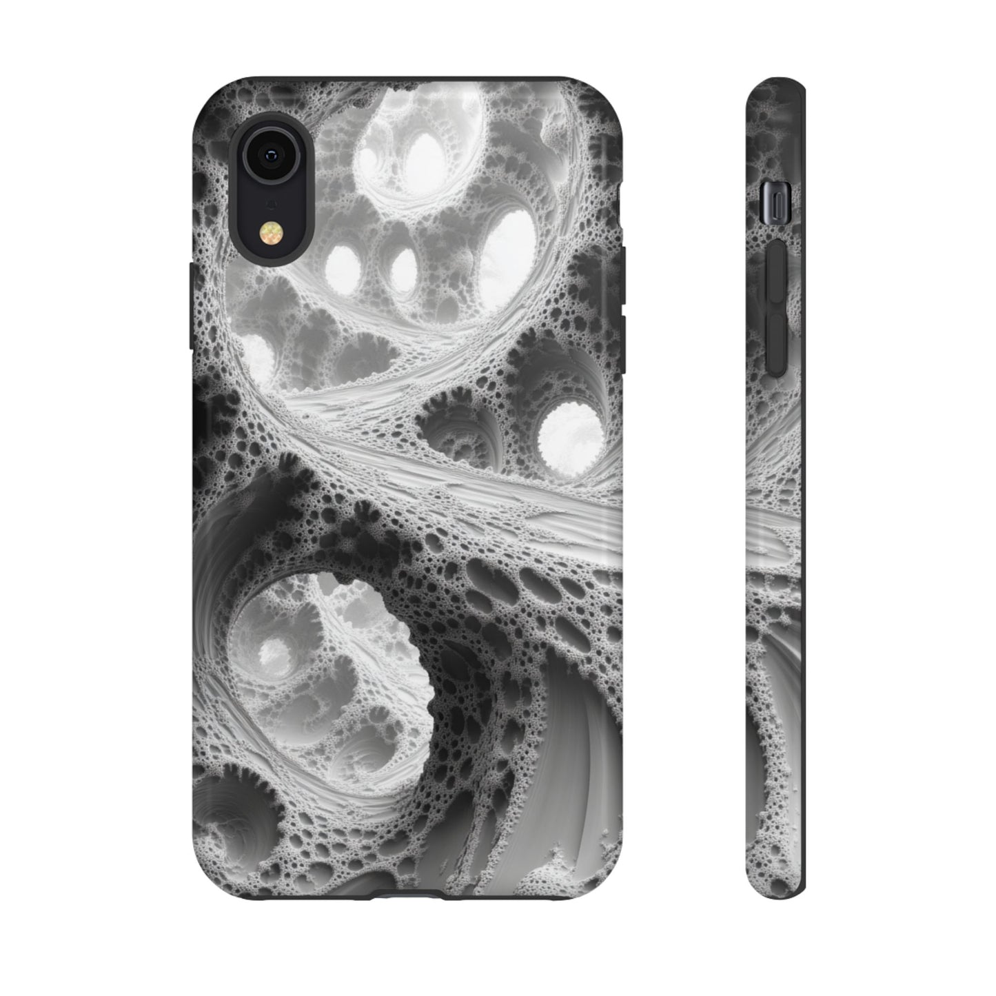 Monochrome Fractal – Tough iPhone Case