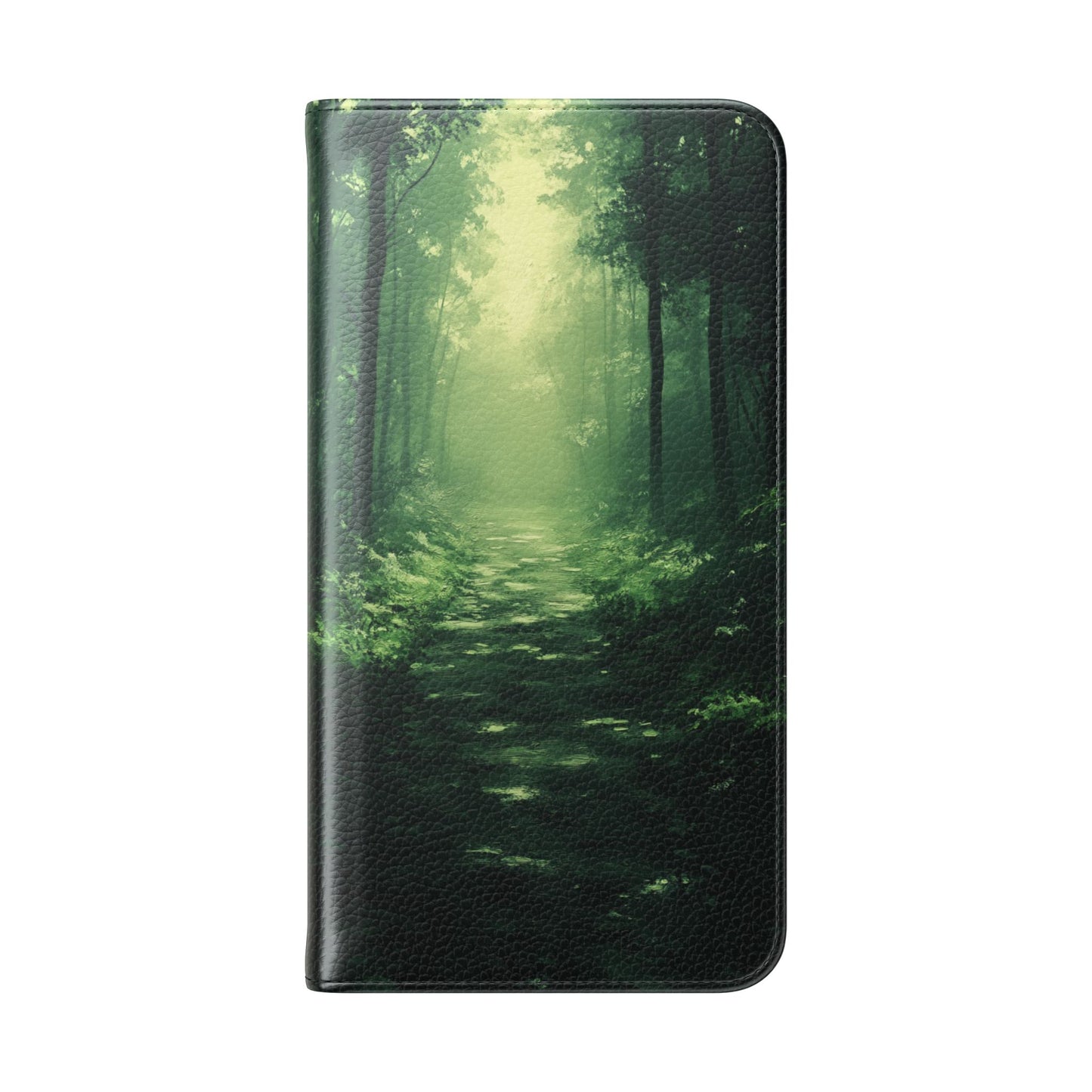 Emerald Mist Forest Path - Wallet Flip Case