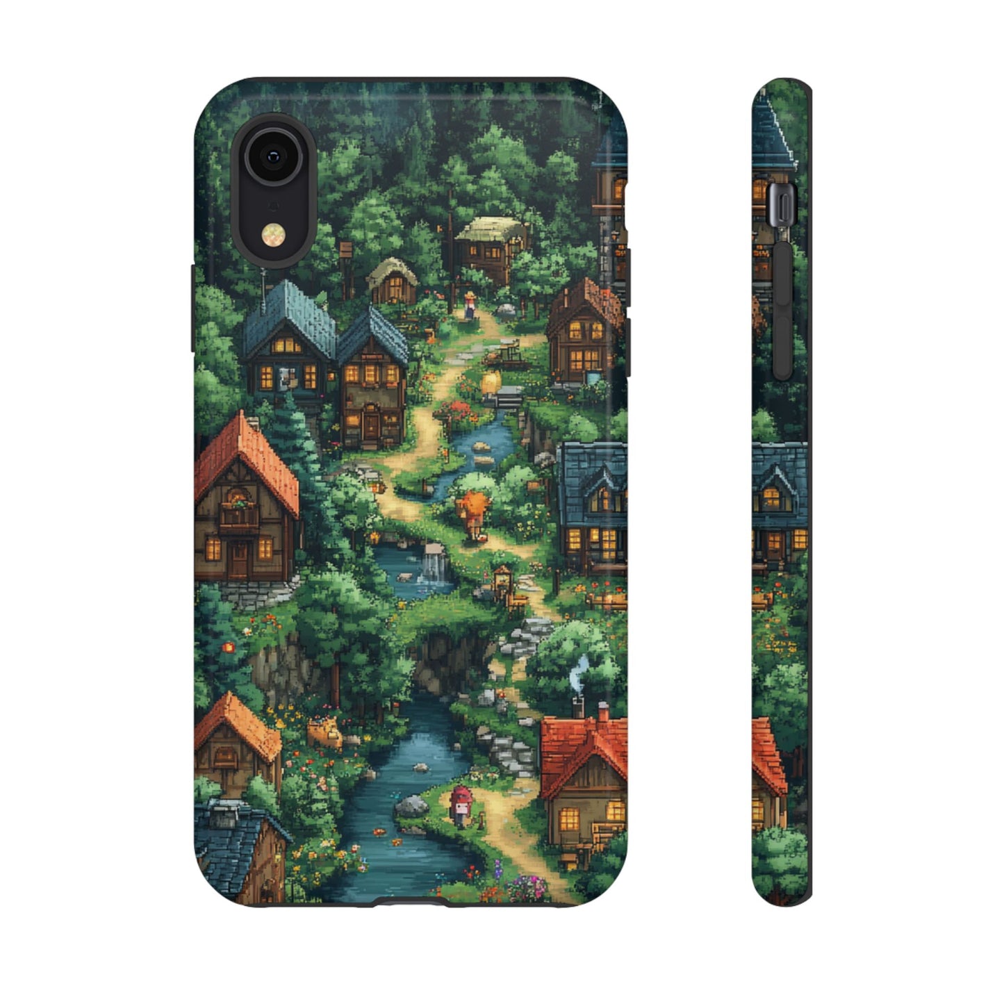 Pixel Forest Hamlet - Tough iPhone Case