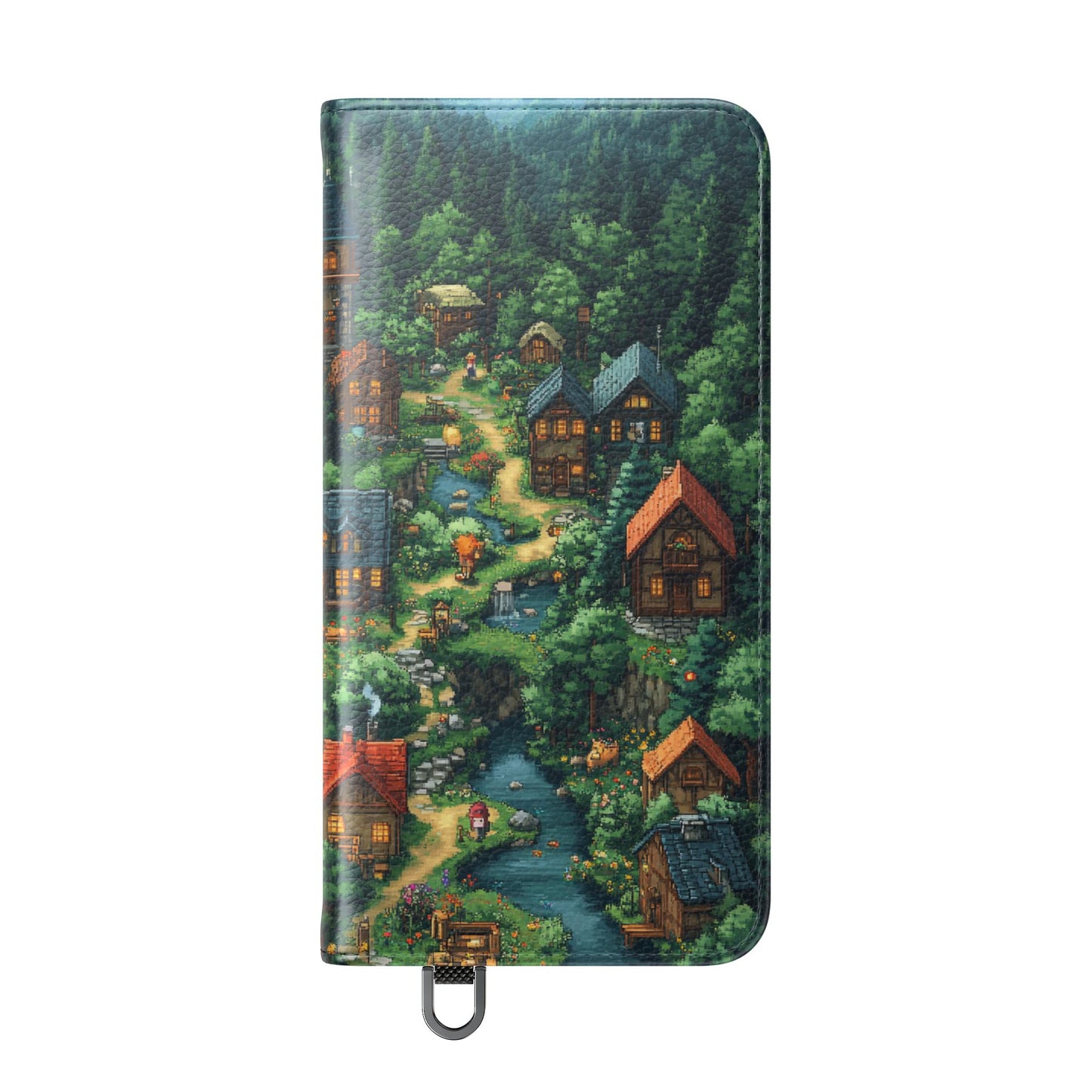 Pixel Forest Hamlet - Wallet Flip Case