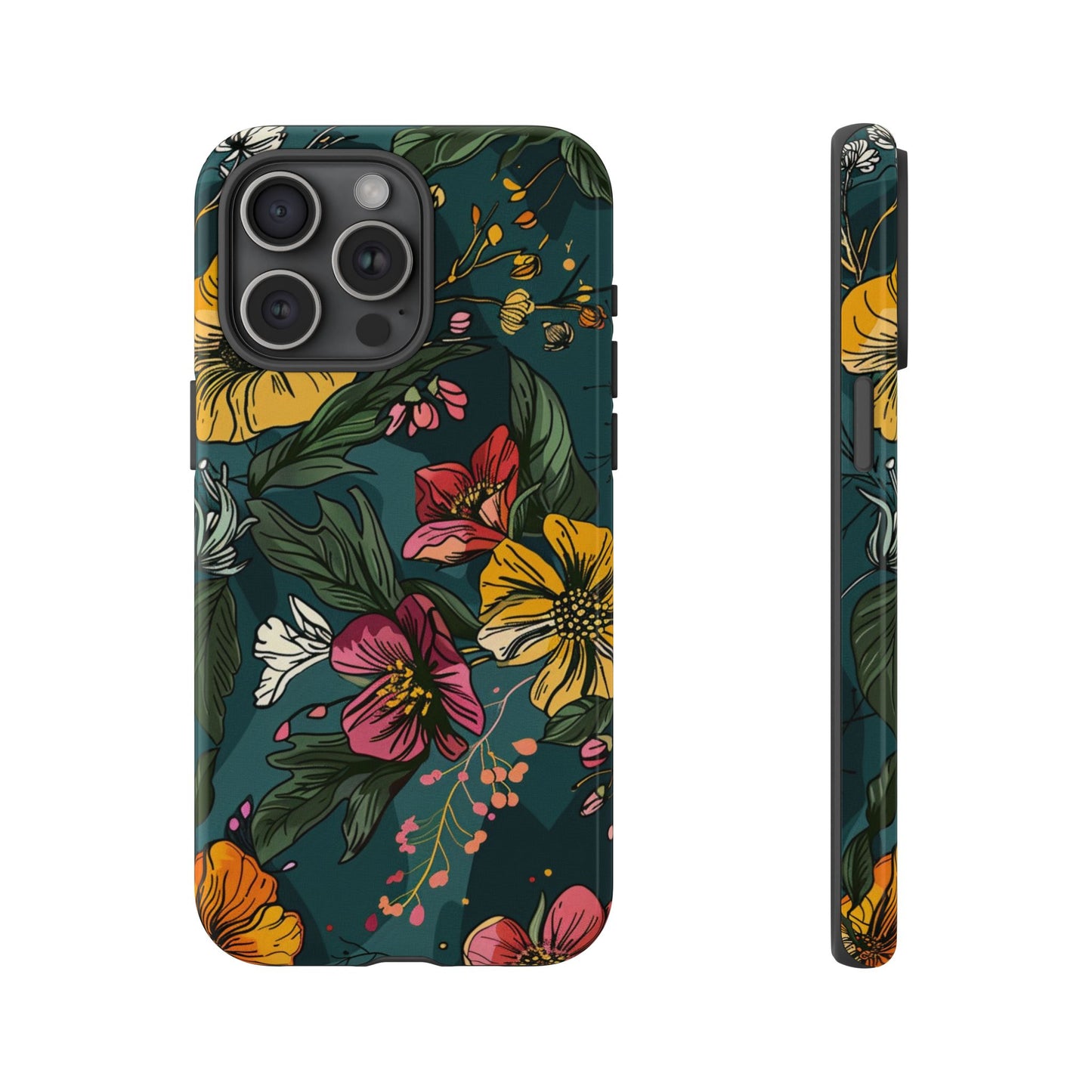 Vintage Floral Bloom – Tough iPhone Case