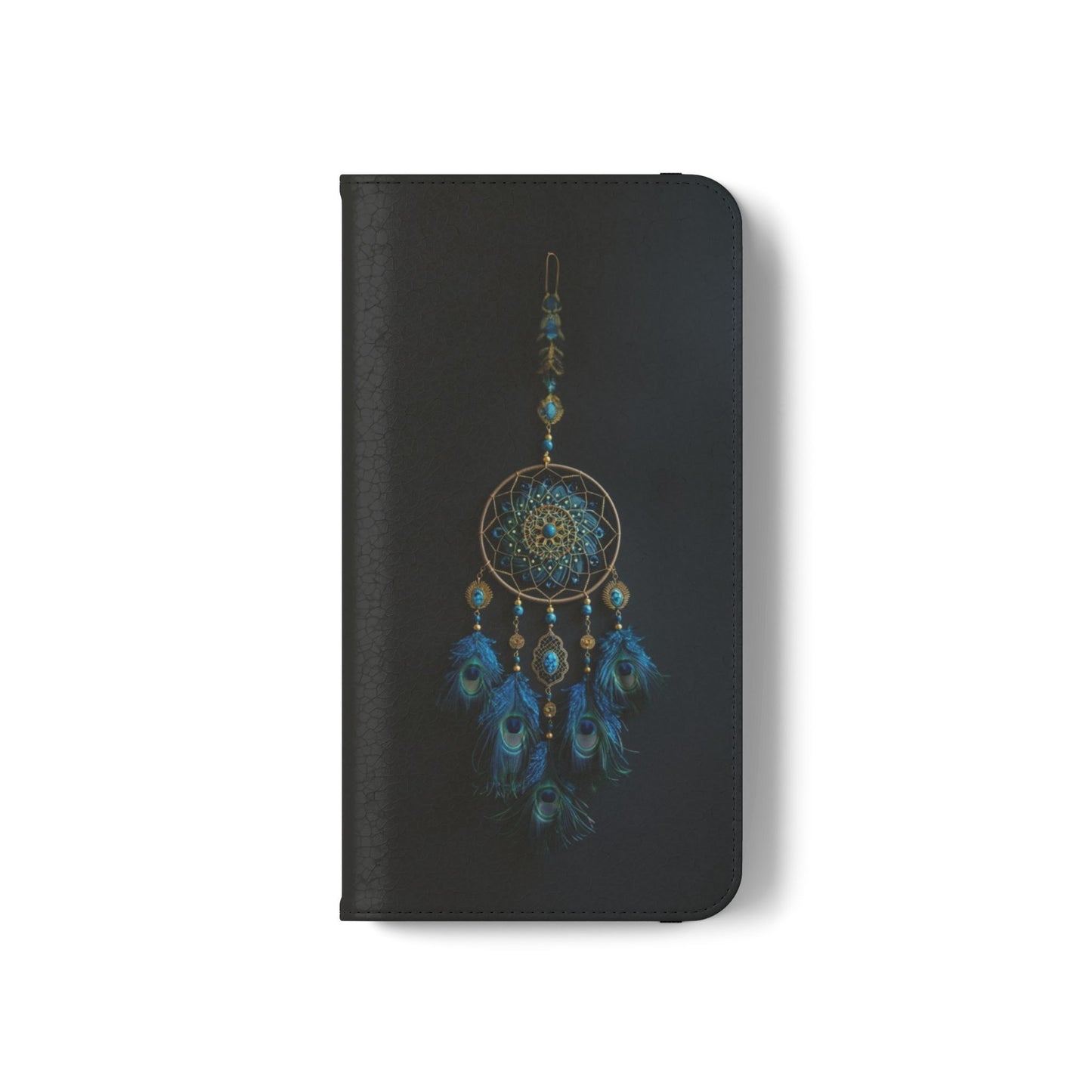 Peacock Feather Dreamcatcher - Wallet Flip Case