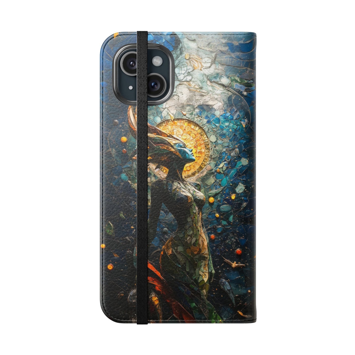 Stained Glass Goddess - Wallet Flip Case