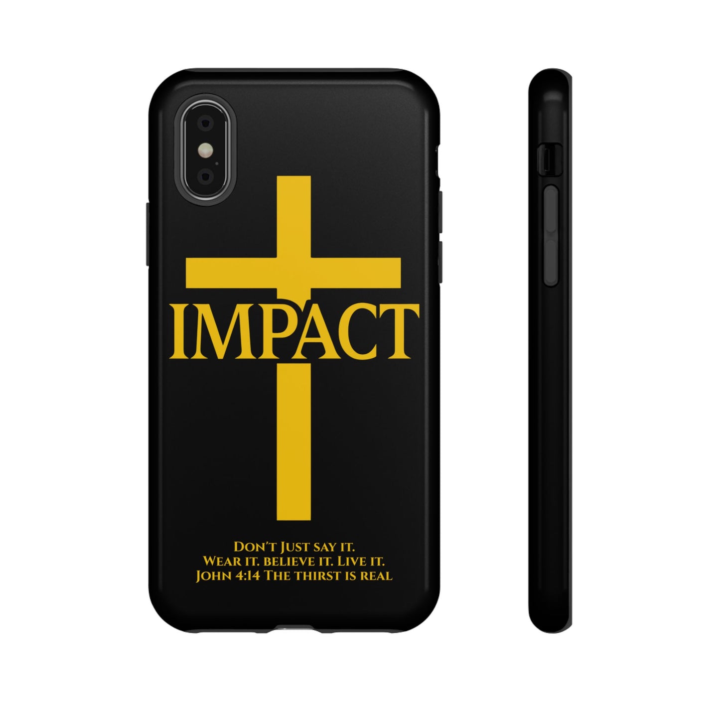 Impact Black/Gold - Tough iPhone Case