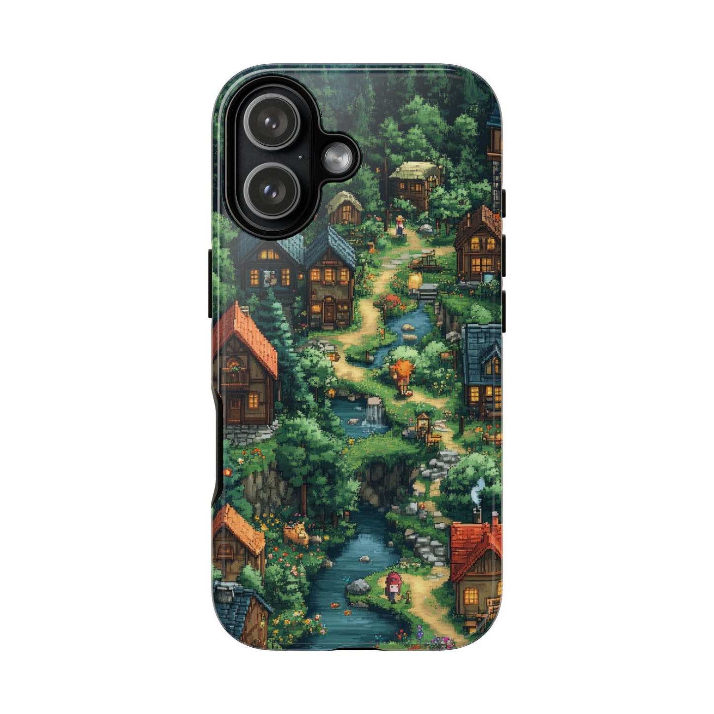 Pixel Forest Hamlet - Tough iPhone Case