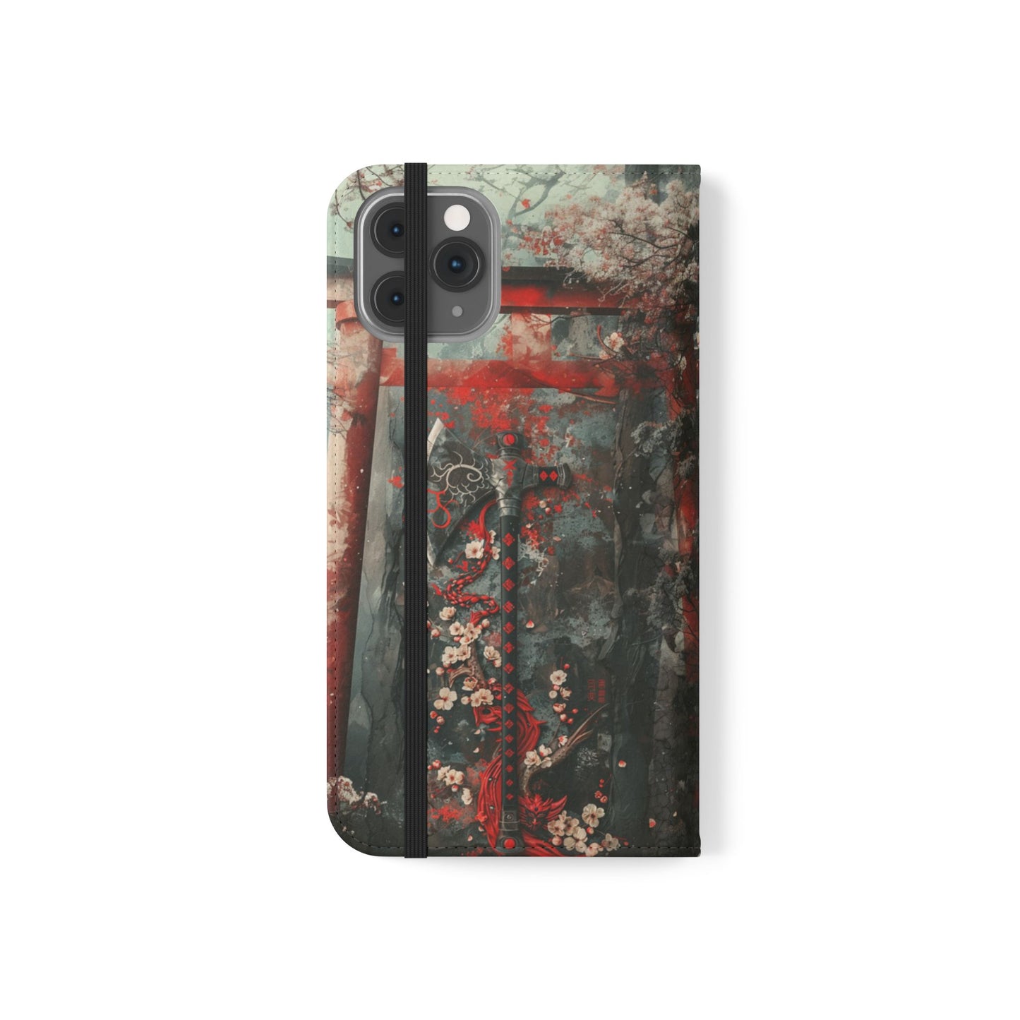 Sakura Warrior Axe - Wallet Flip Case