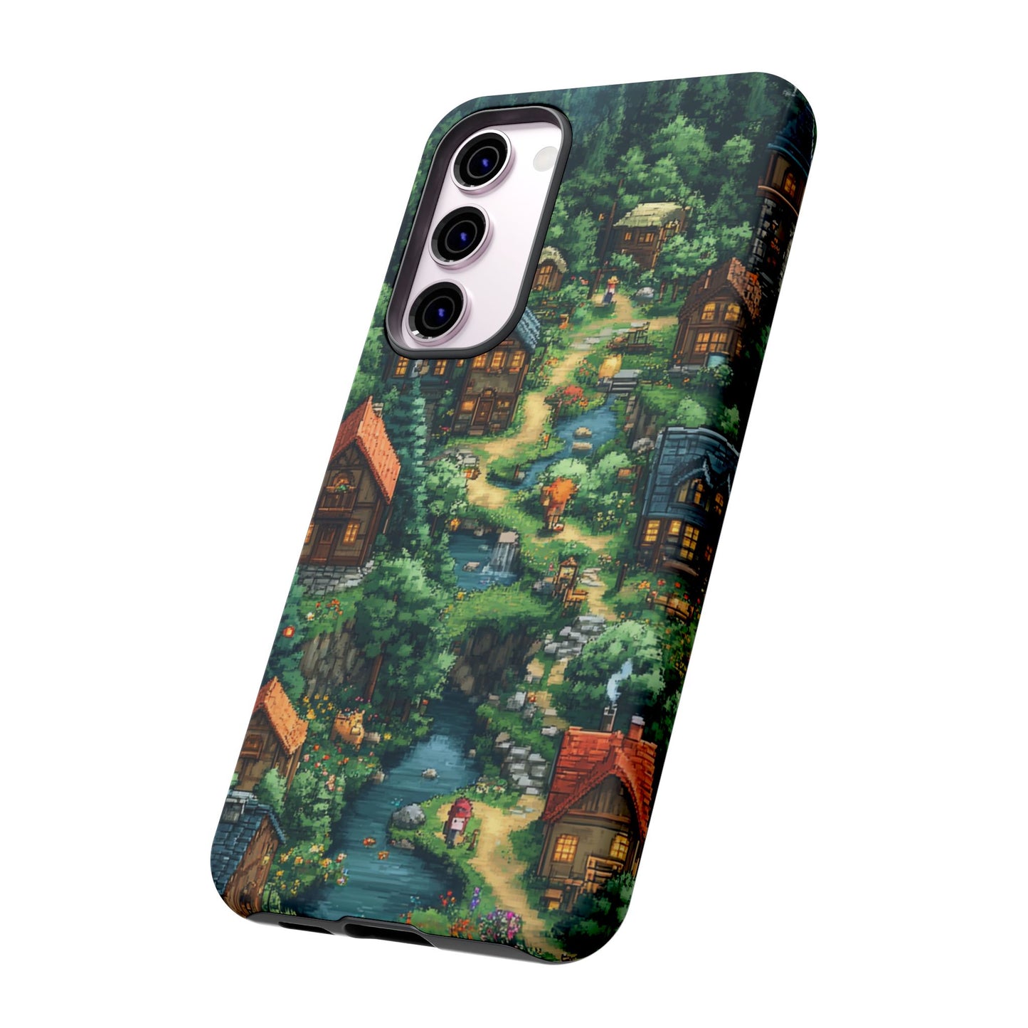 Enchanted Village: Pixel Paradise Phone Case - iPhone, Google Pixel, Samsung Galaxy