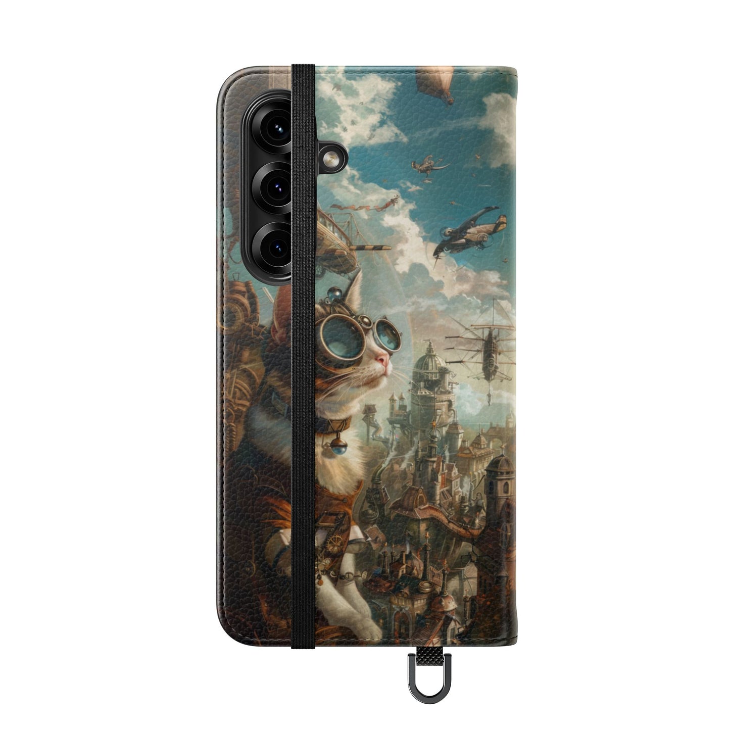 Steampunk Aviator Cat - Wallet Flip Case