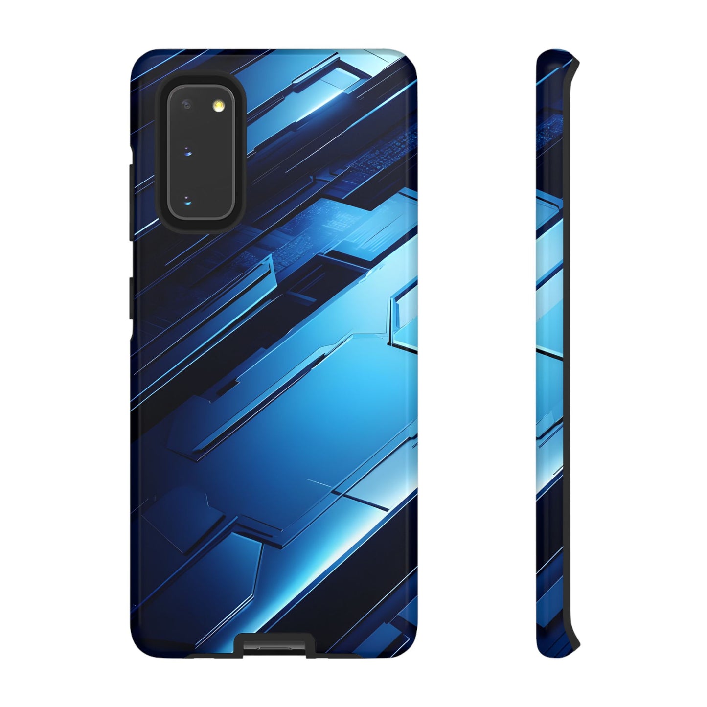 Blue Tech Matrix - Tough Samsung Galaxy Case