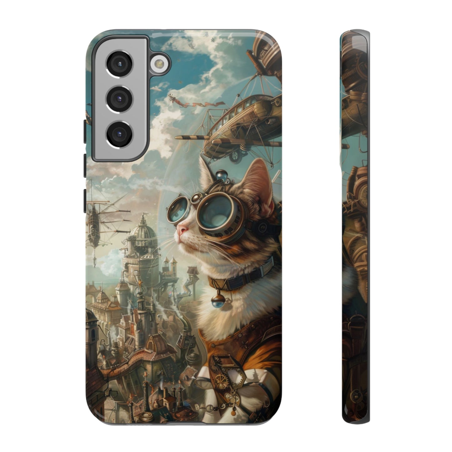 Steampunk Aviator Cat - Tough Samsung Galaxy Case