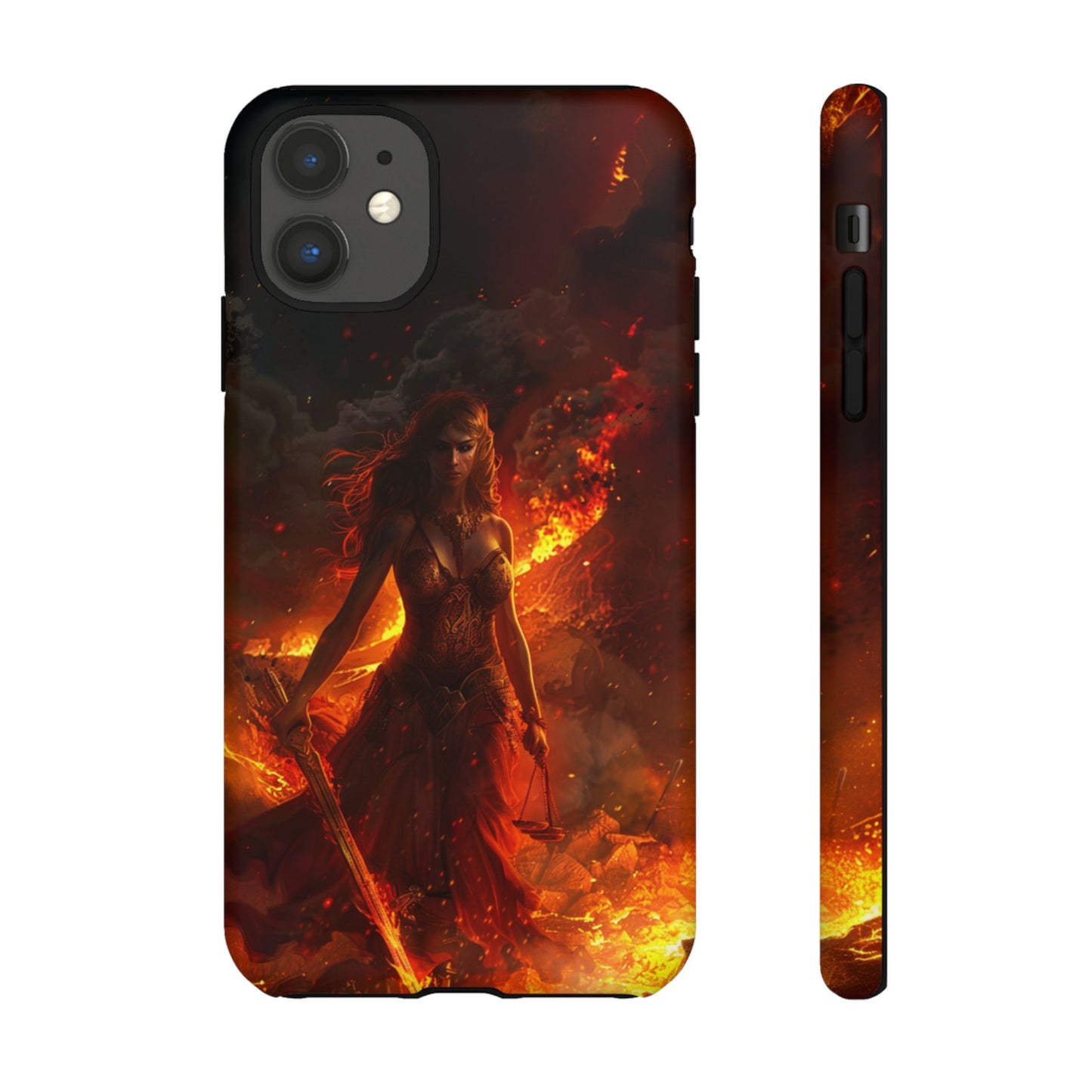 Fiery Goddess Nemesis Phone Case - iPhone, Google Pixel, Samsung Galaxy