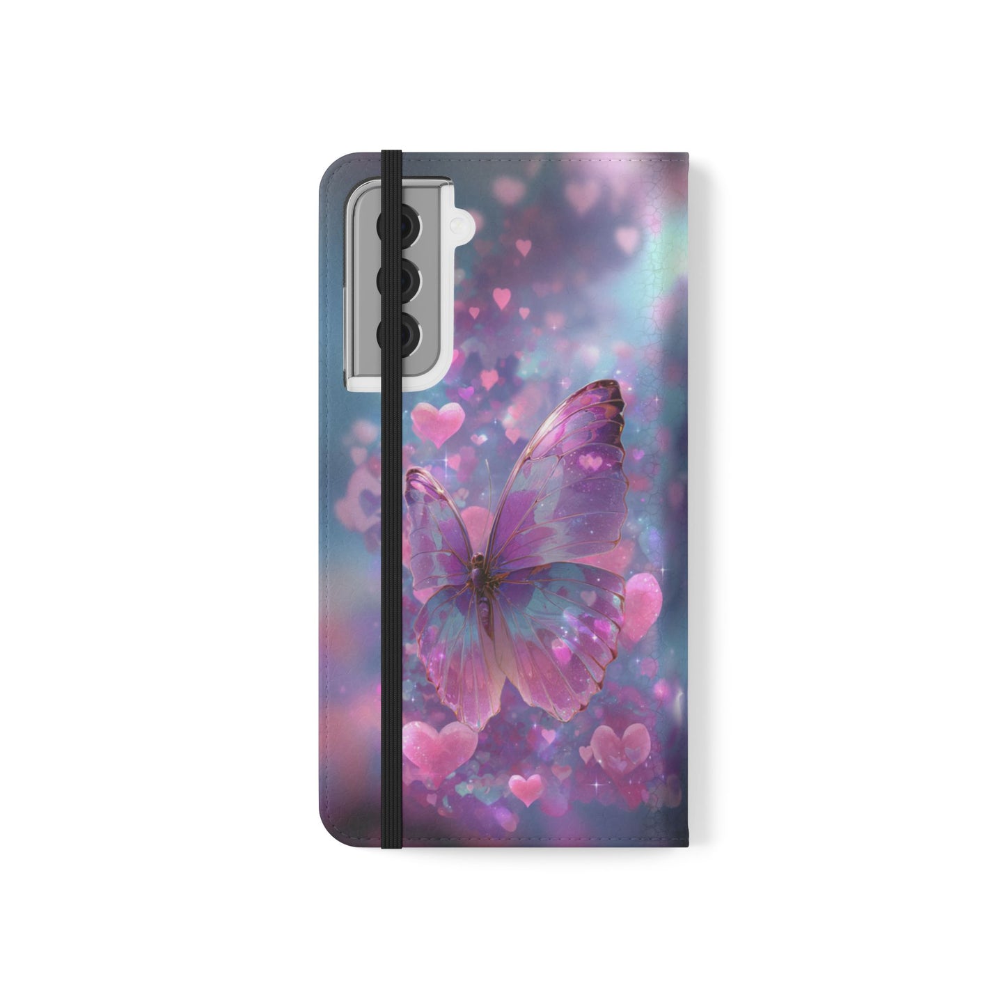 Cupid's Flutter Butterfly - Wallet Flip Case