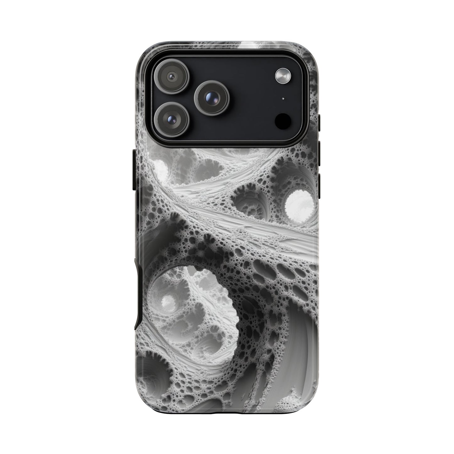 Monochrome Fractal – Tough iPhone Case