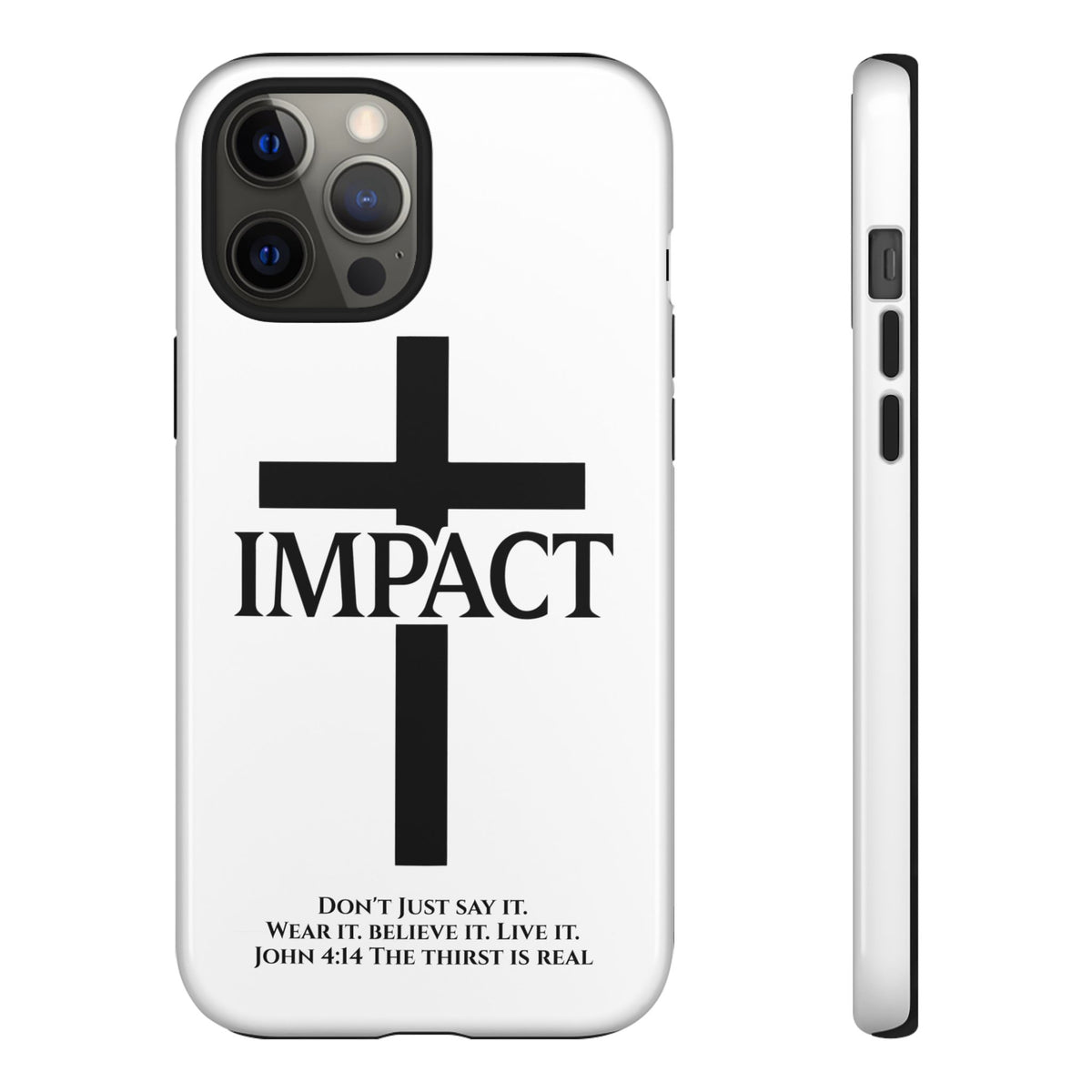 Impact White - Tough iPhone Case