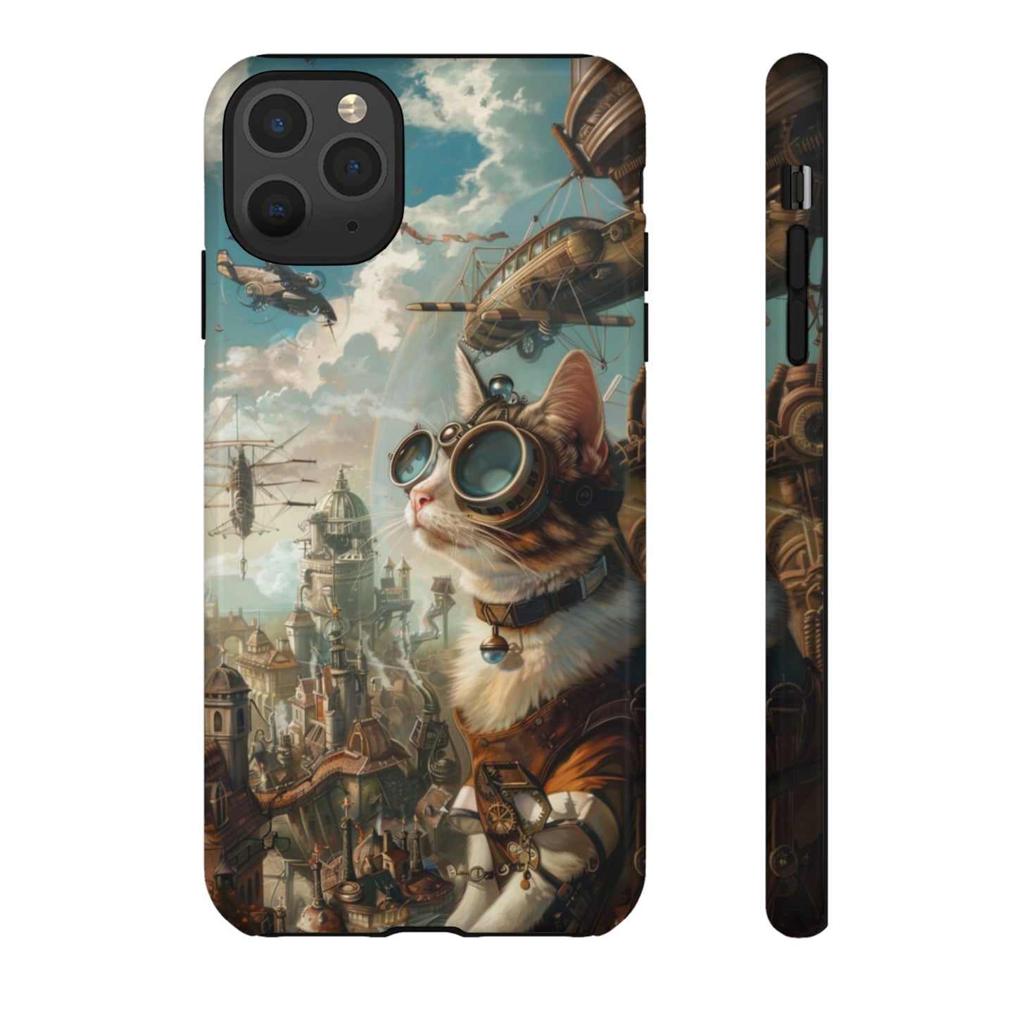 Steampunk Aviator Cat - Tough iPhone Case