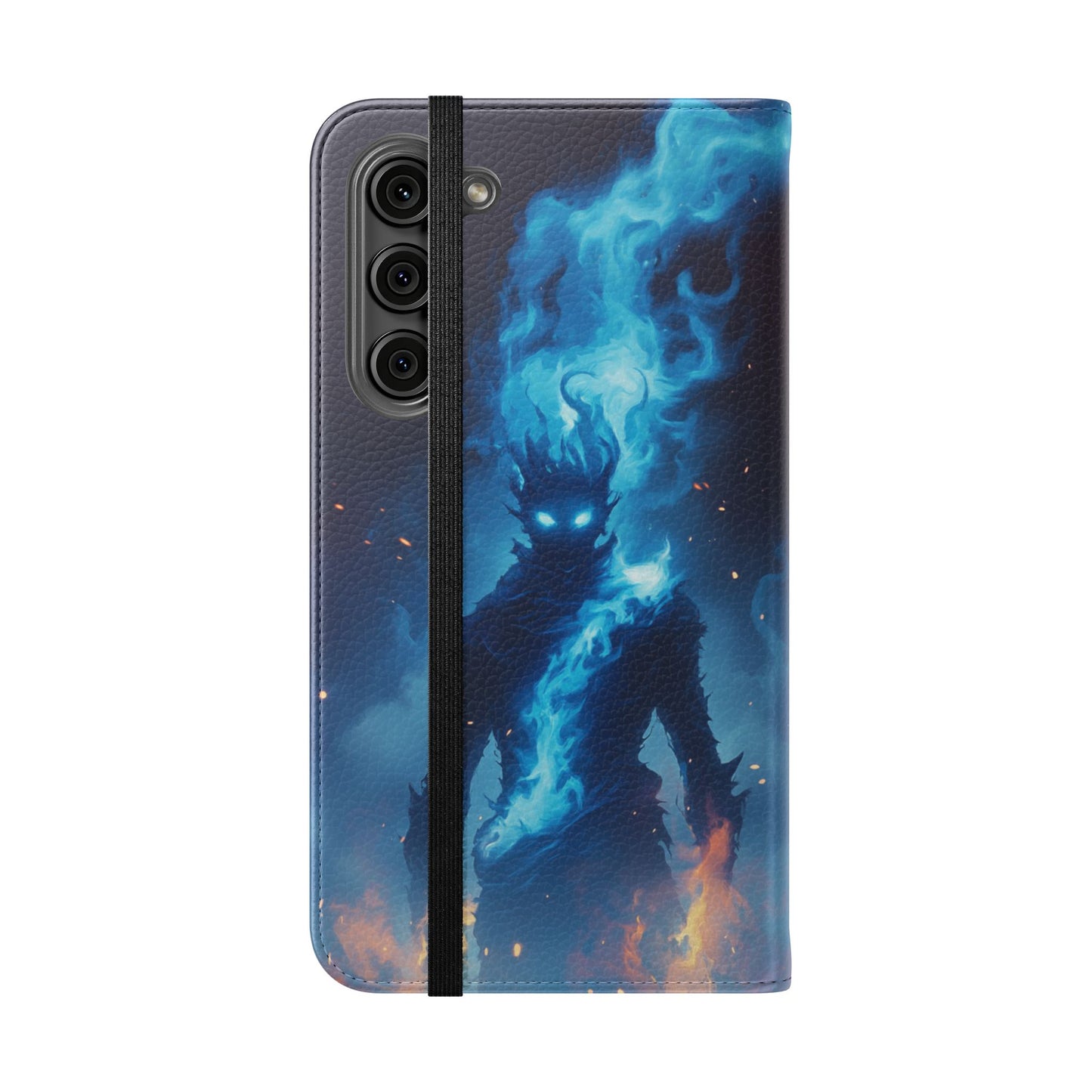 Blue Flame Spirit - Wallet Flip Case