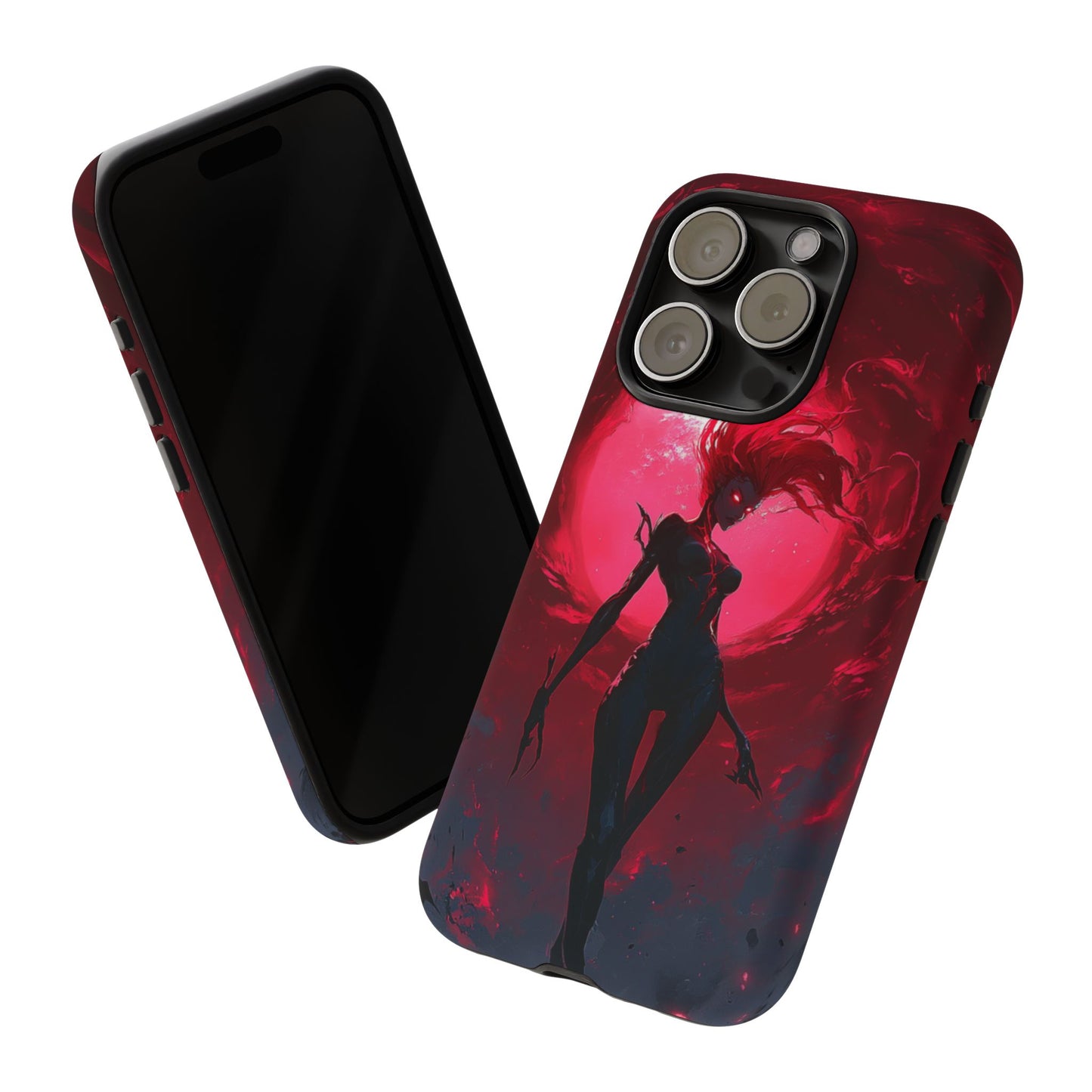 Crimson Eclipse Gothic Gaming Phone Case - iPhone, Google Pixel, Samsung Galaxy