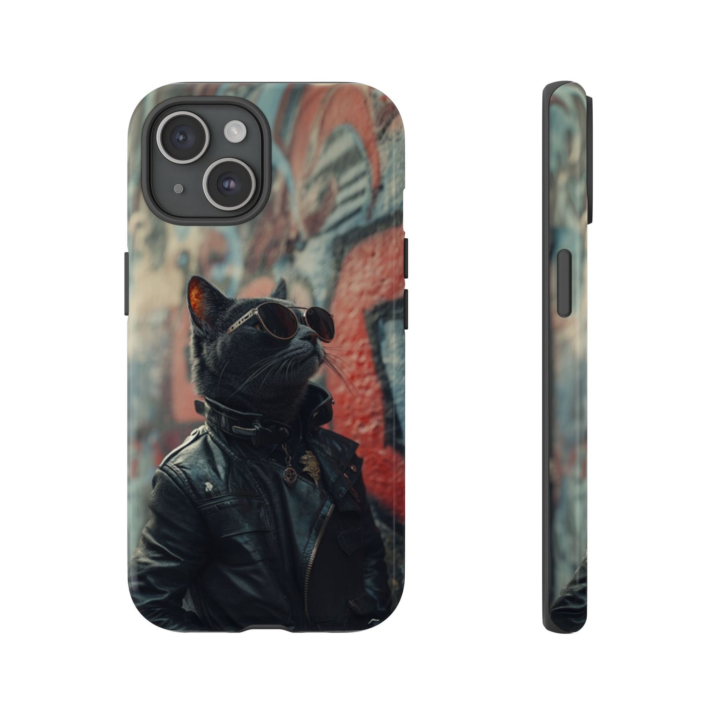 Punk Rock Cat Phone Case – iPhone, Google Pixel, Samsung Galaxy