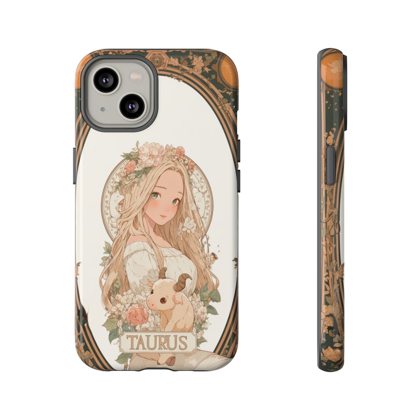 Taurus Floral Maiden - Tough iPhone Case