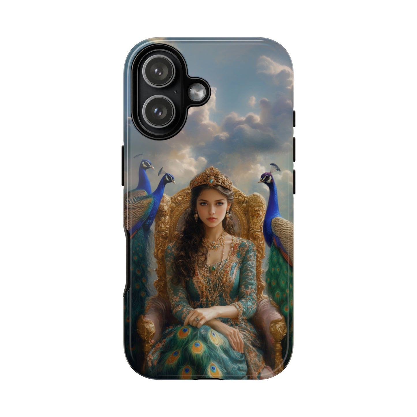 Hera Peacock Empress Golden Throne - Tough iPhone Case