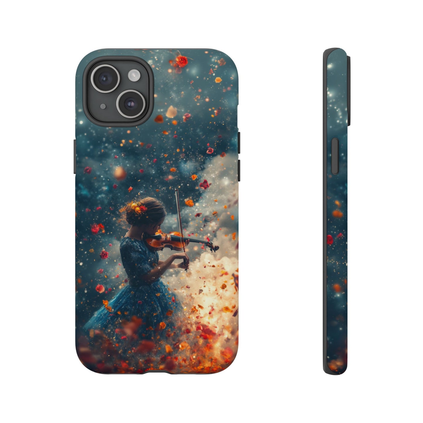 Petal Breeze Violinist Phone Case - iPhone, Google Pixel, Samsung Galaxy