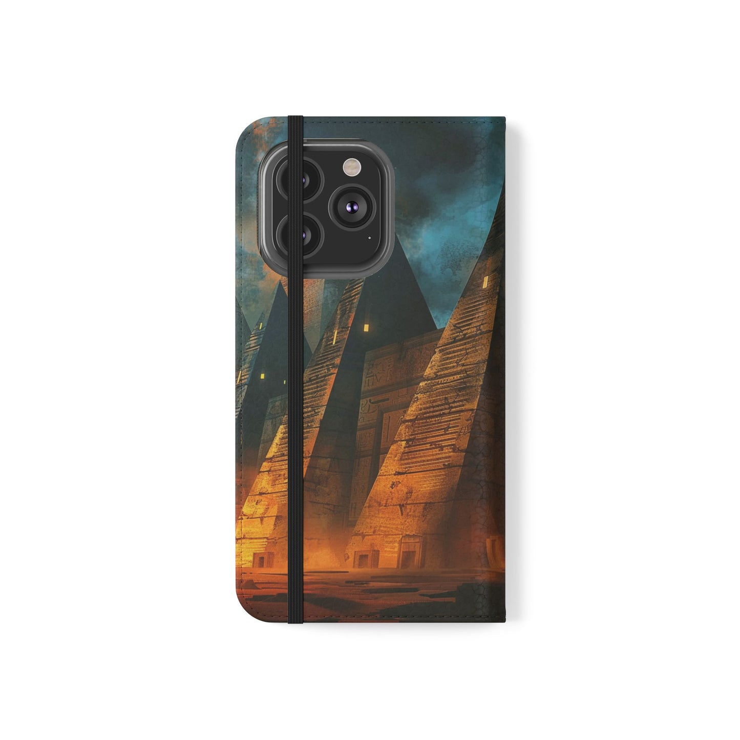 Ancient Egyptian Pyramids Sunset - Wallet Flip Case