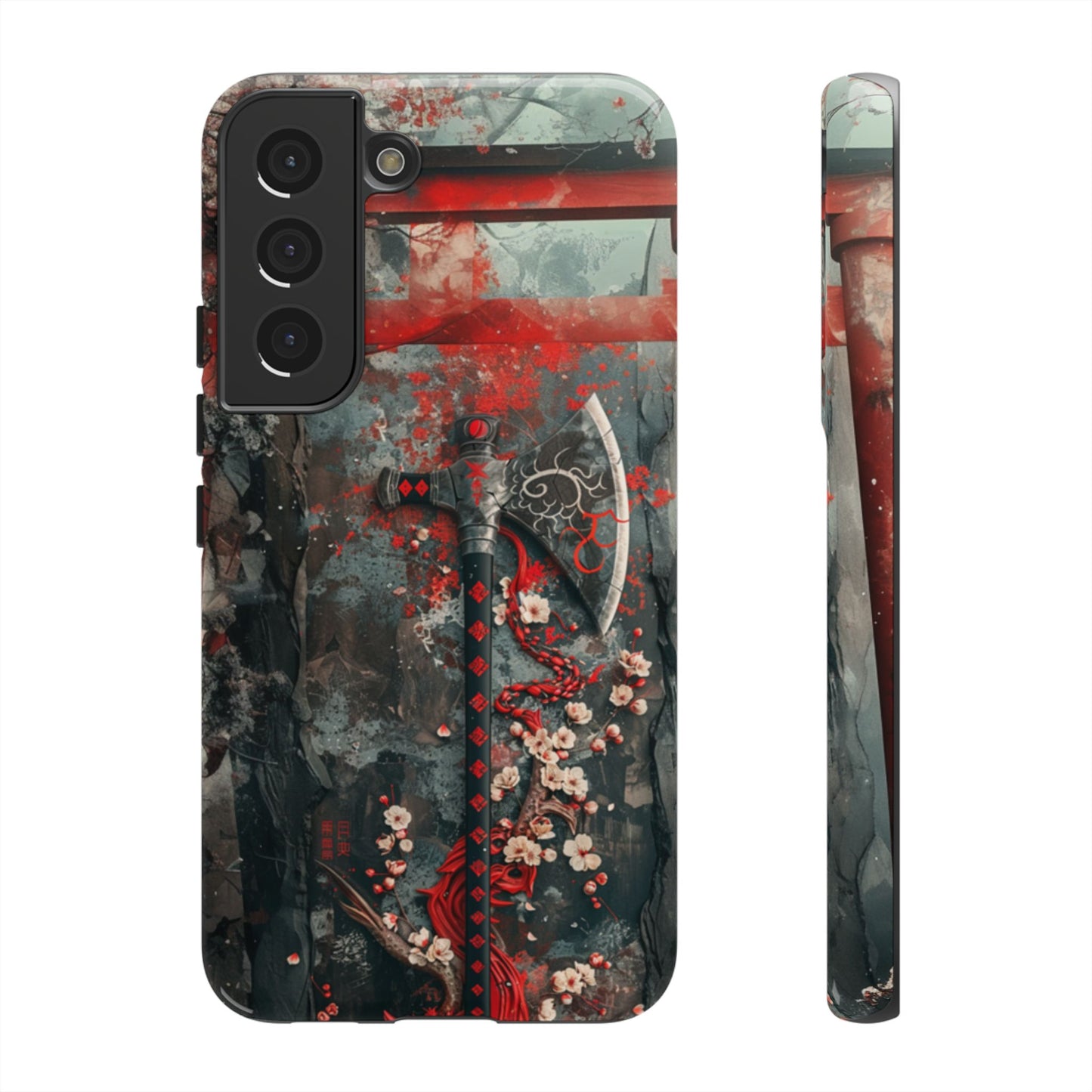 Sakura Warrior Axe - Tough Samsung Galaxy Case