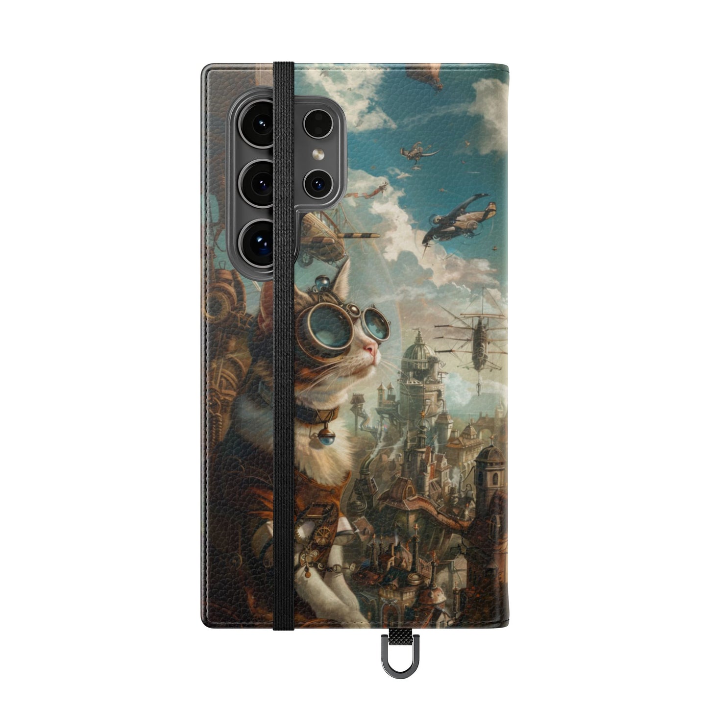 Steampunk Aviator Cat - Wallet Flip Case