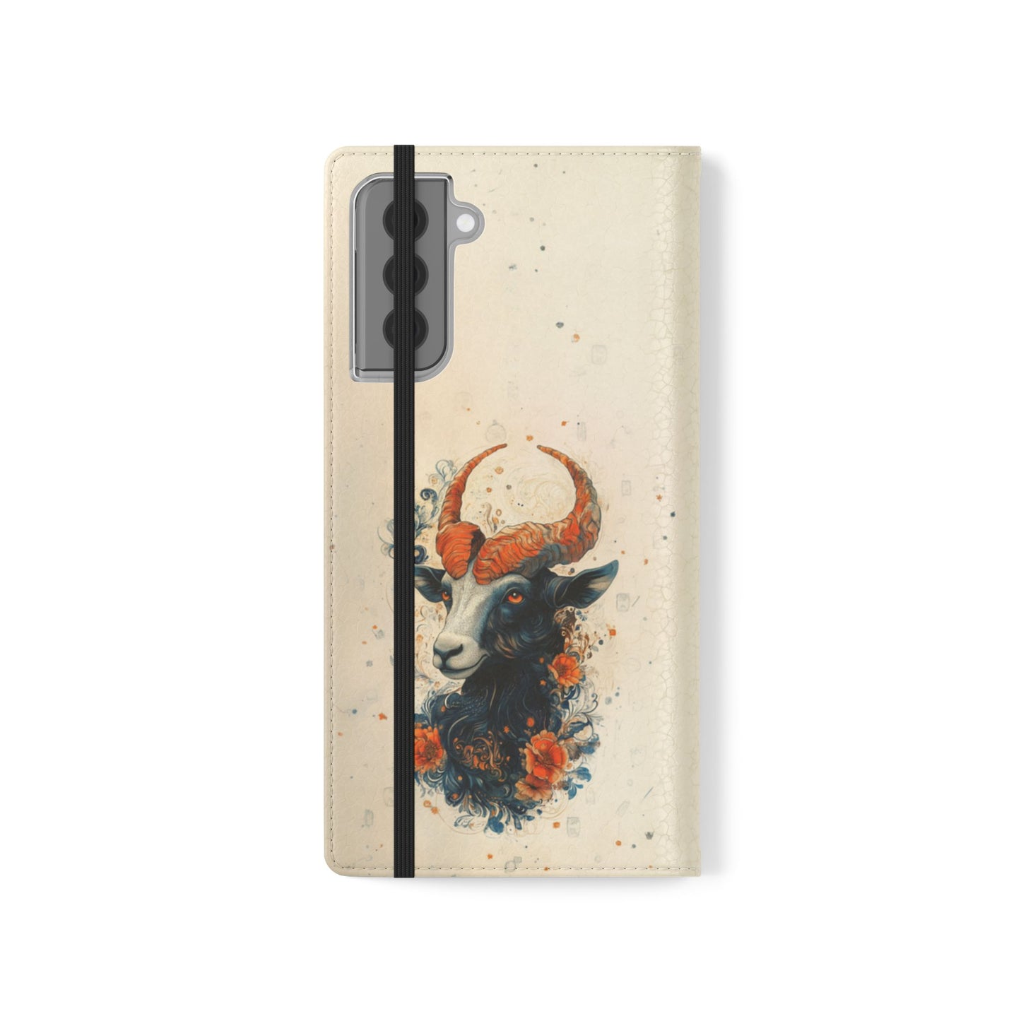 Capricorn Celestial Goat - Wallet Flip Case