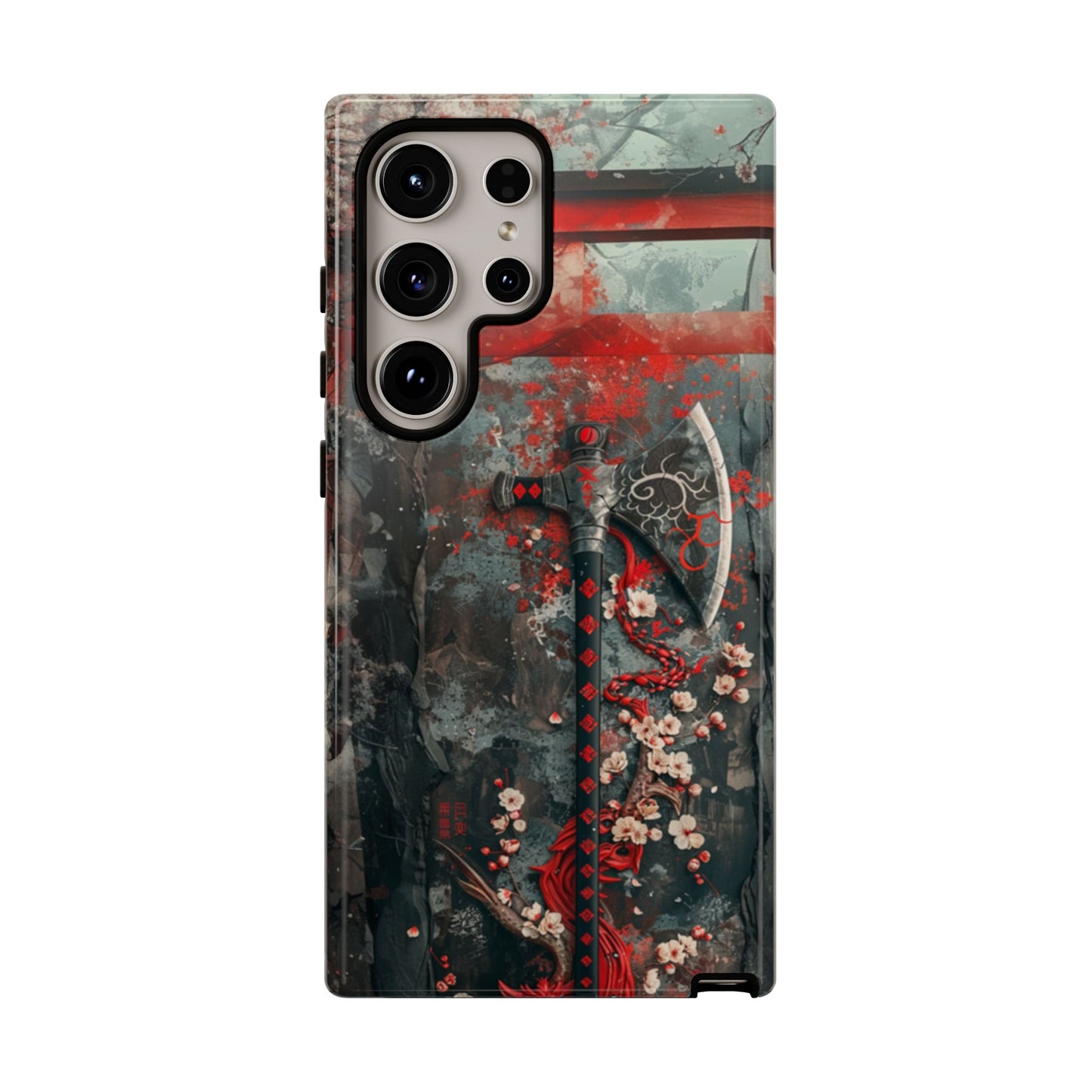 Sakura Warrior Axe - Tough Samsung Galaxy Case