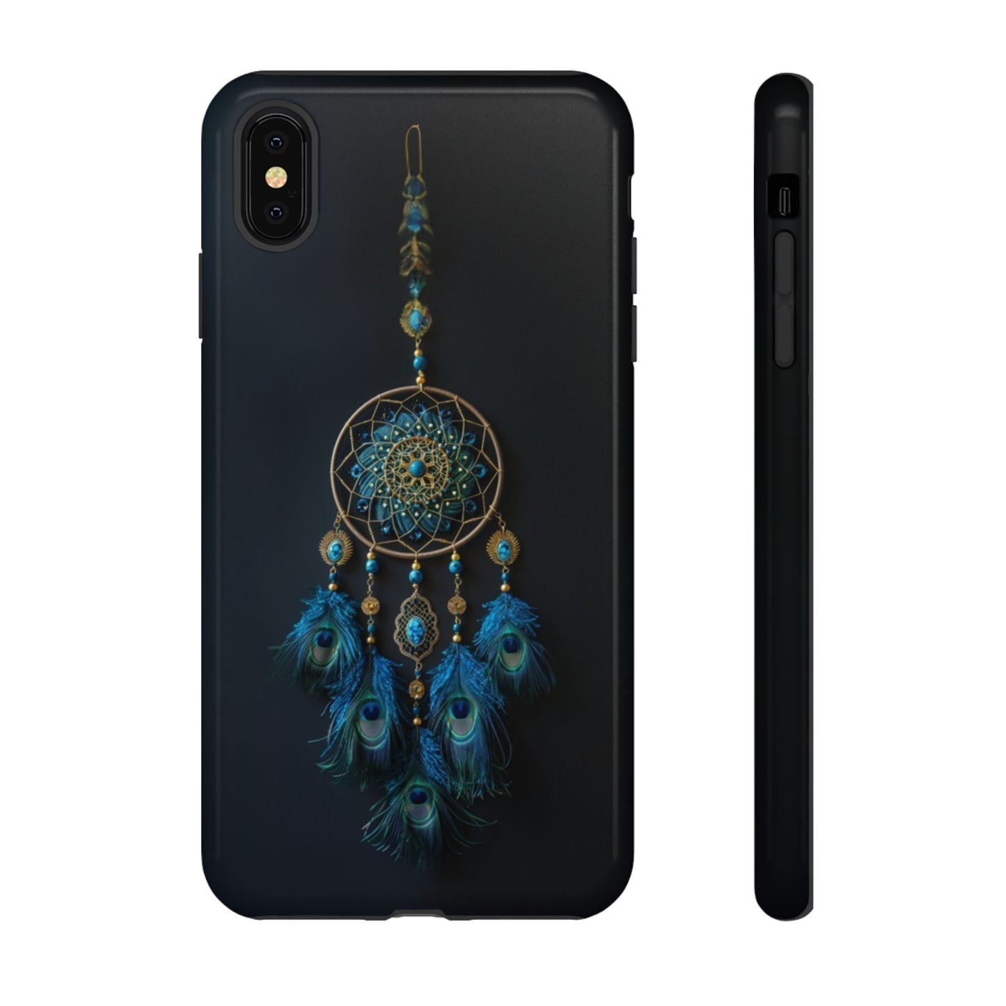 Peacock Feather Dreamcatcher - Tough iPhone Case