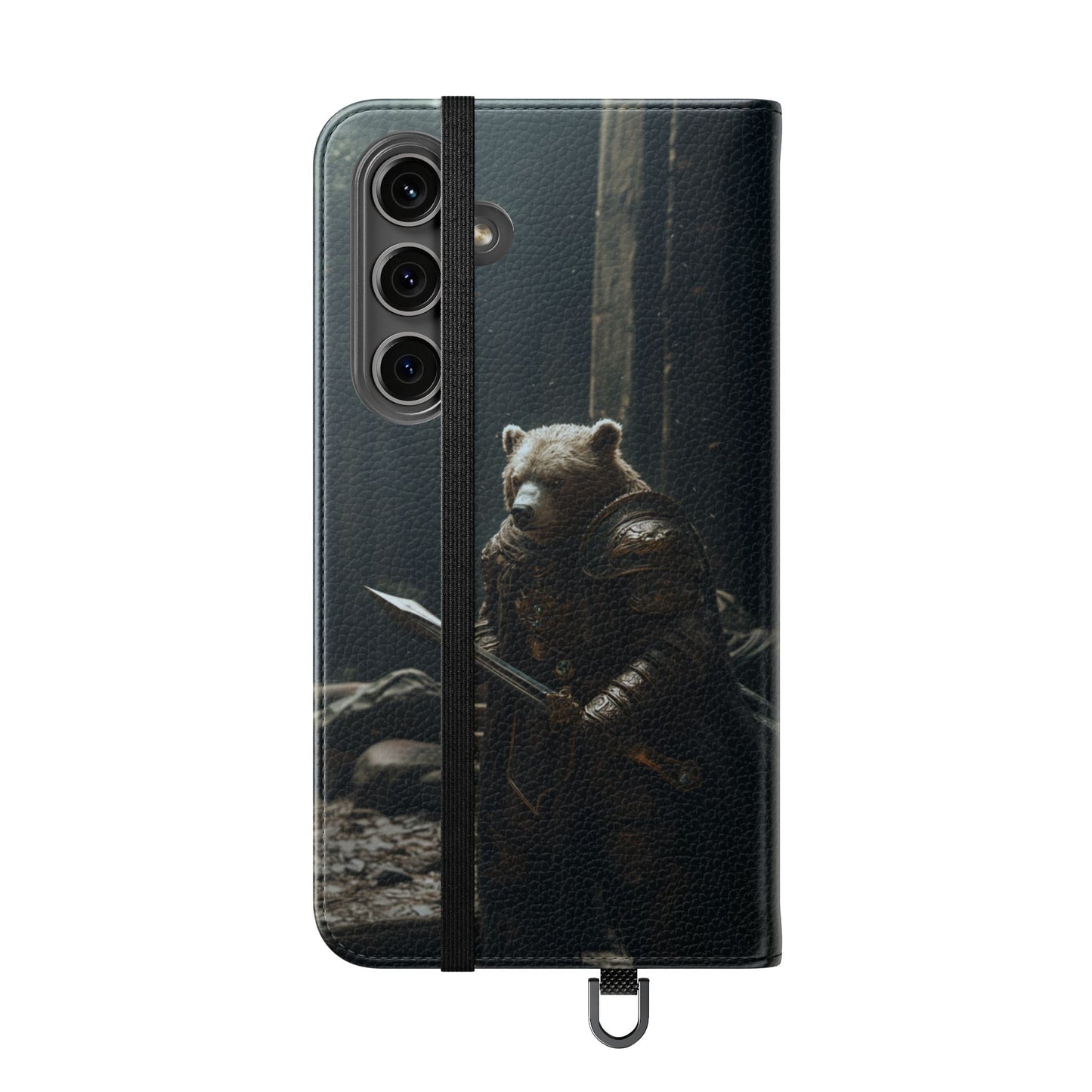 Medieval Bear Warrior Knight - Wallet Flip Case