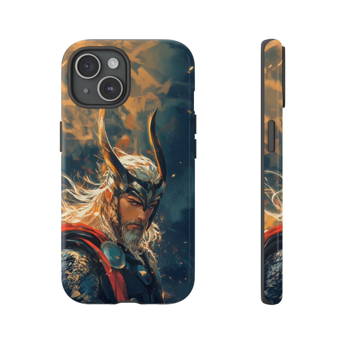 Storm-Bringer: Epic Thor Anime-Style Phone Case - iPhone, Google Pixel, Samsung