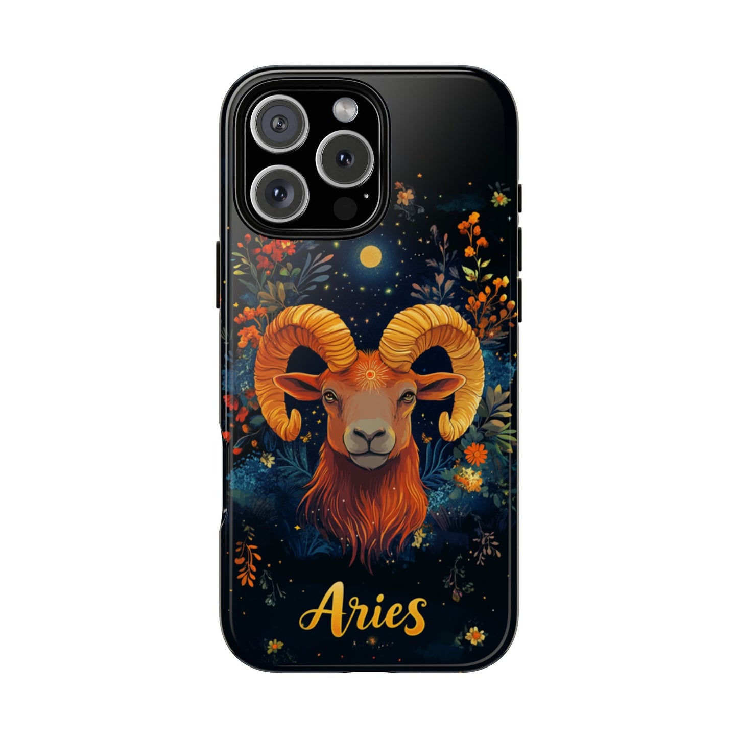 Aries Celestial Bloom Phone Case – iPhone, Google Pixel, Samsung Galaxy