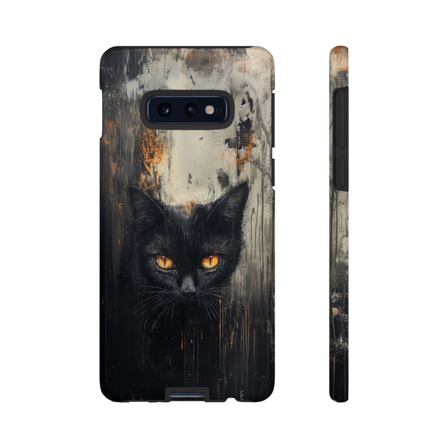 Black Cat Shadow Gaze - Tough Samsung Galaxy Case