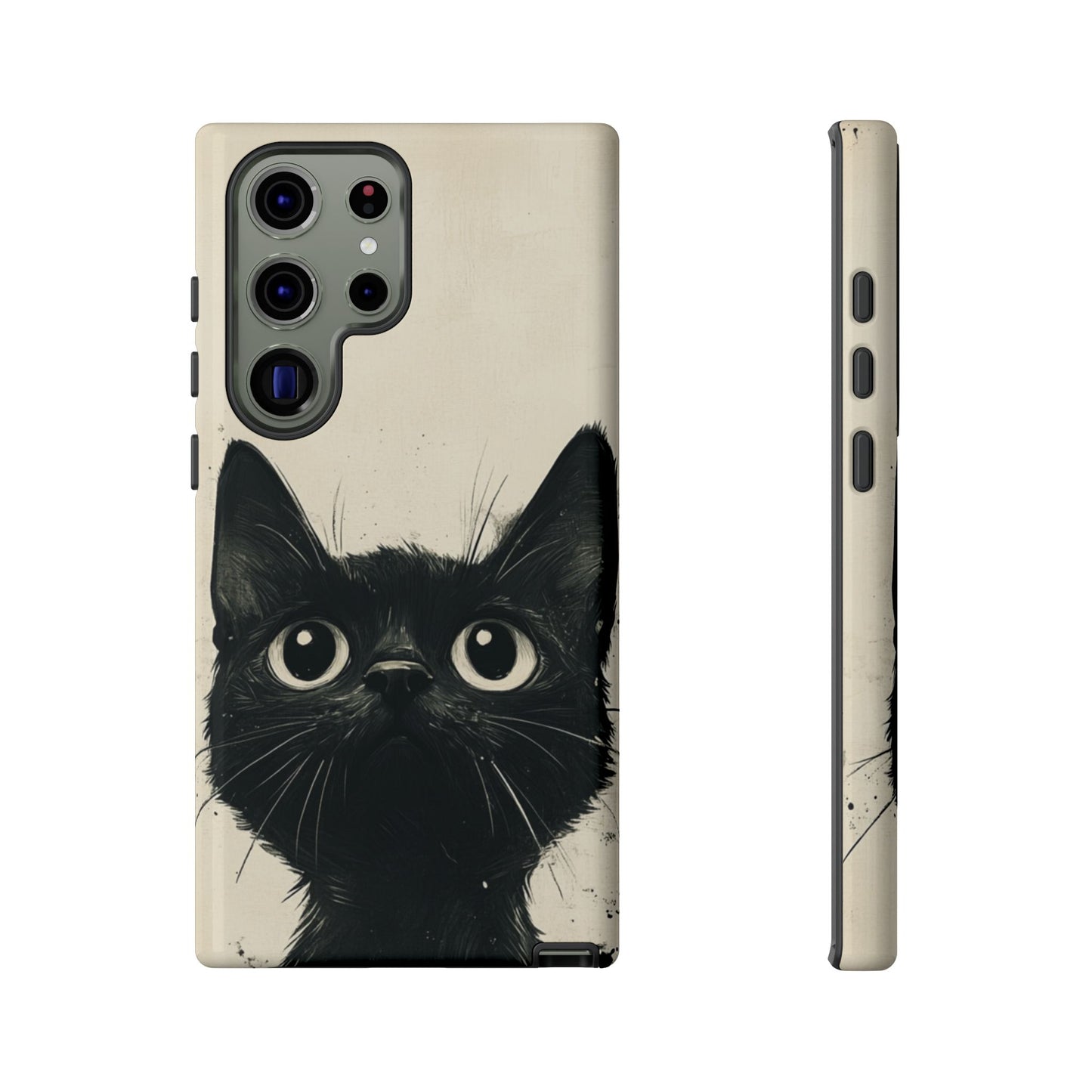 Black Cat Ink Sketch - Tough Samsung Galaxy Case