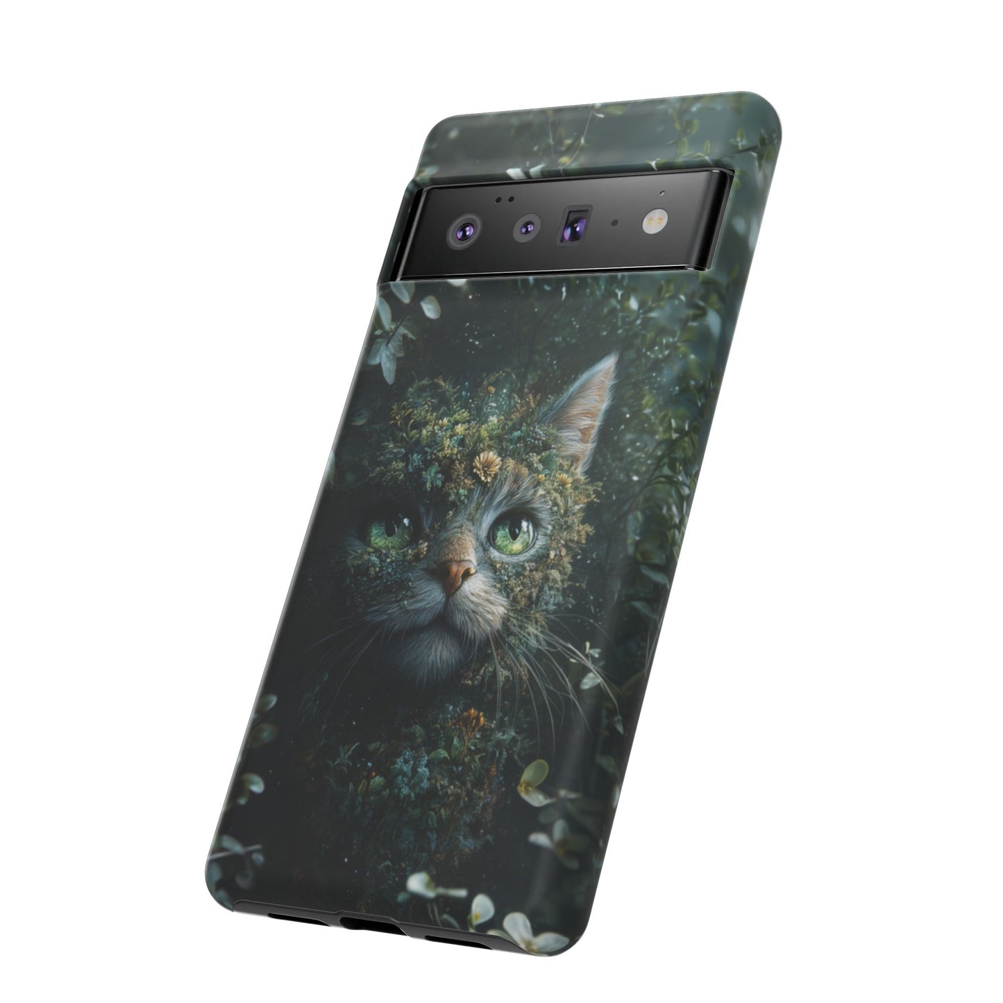 Forest Fantasy Cat Phone Case – iPhone, Google Pixel, Samsung Galaxy