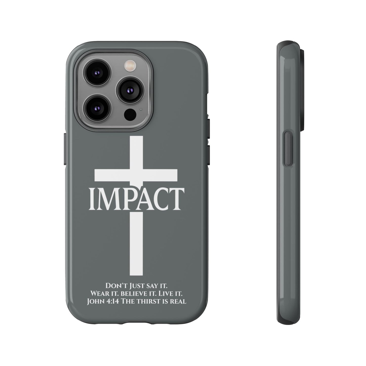 Impact Gray- Tough iPhone Case