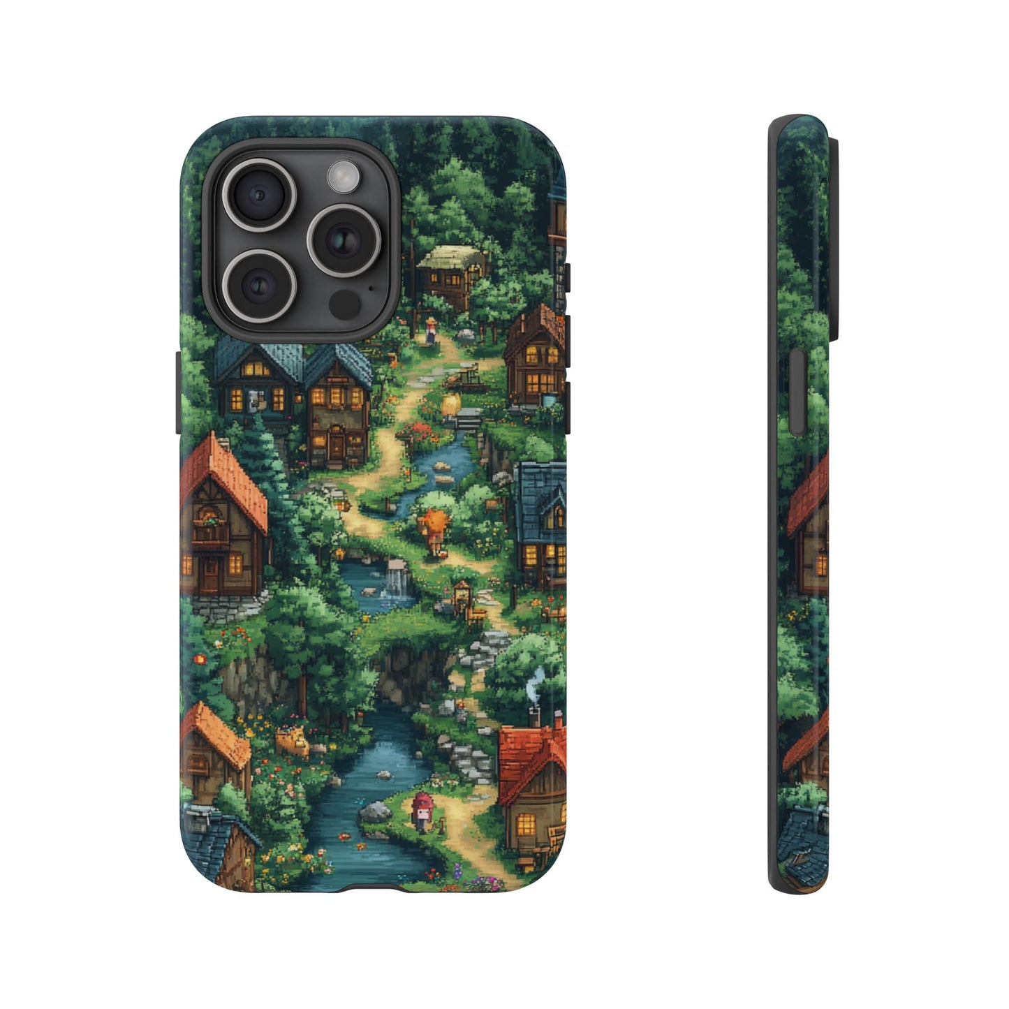 Pixel Forest Hamlet - Tough iPhone Case