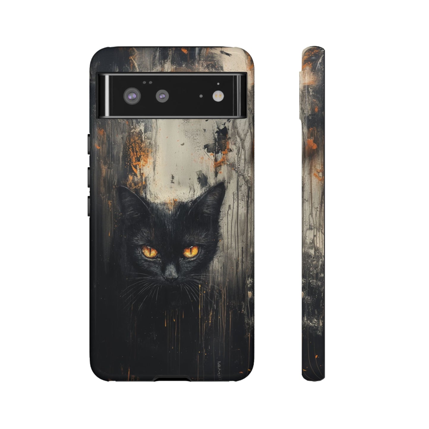 Black Cat Shadow Gaze - Tough Google Pixel Case