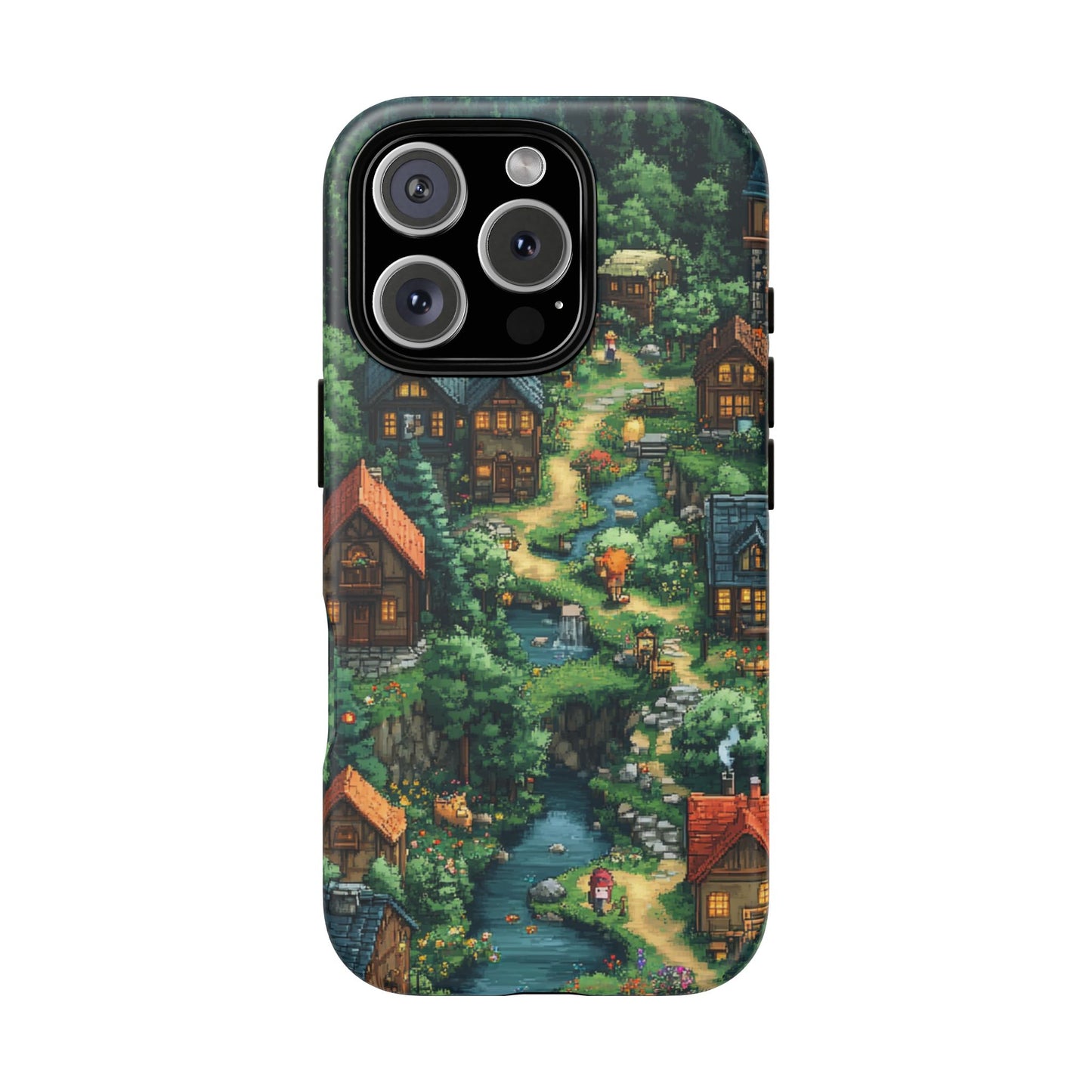 Pixel Forest Hamlet - Tough iPhone Case