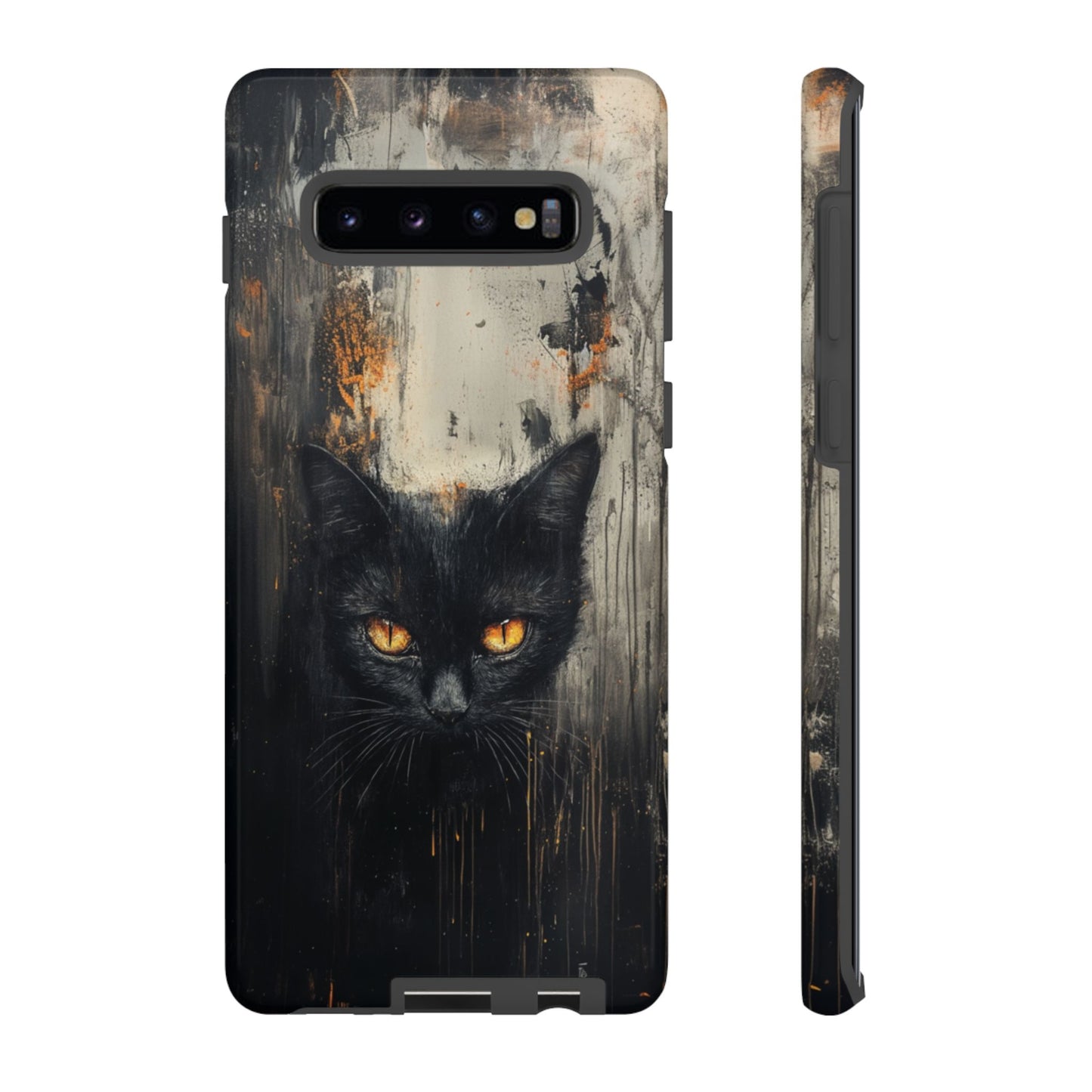 Black Cat Shadow Gaze - Tough Samsung Galaxy Case