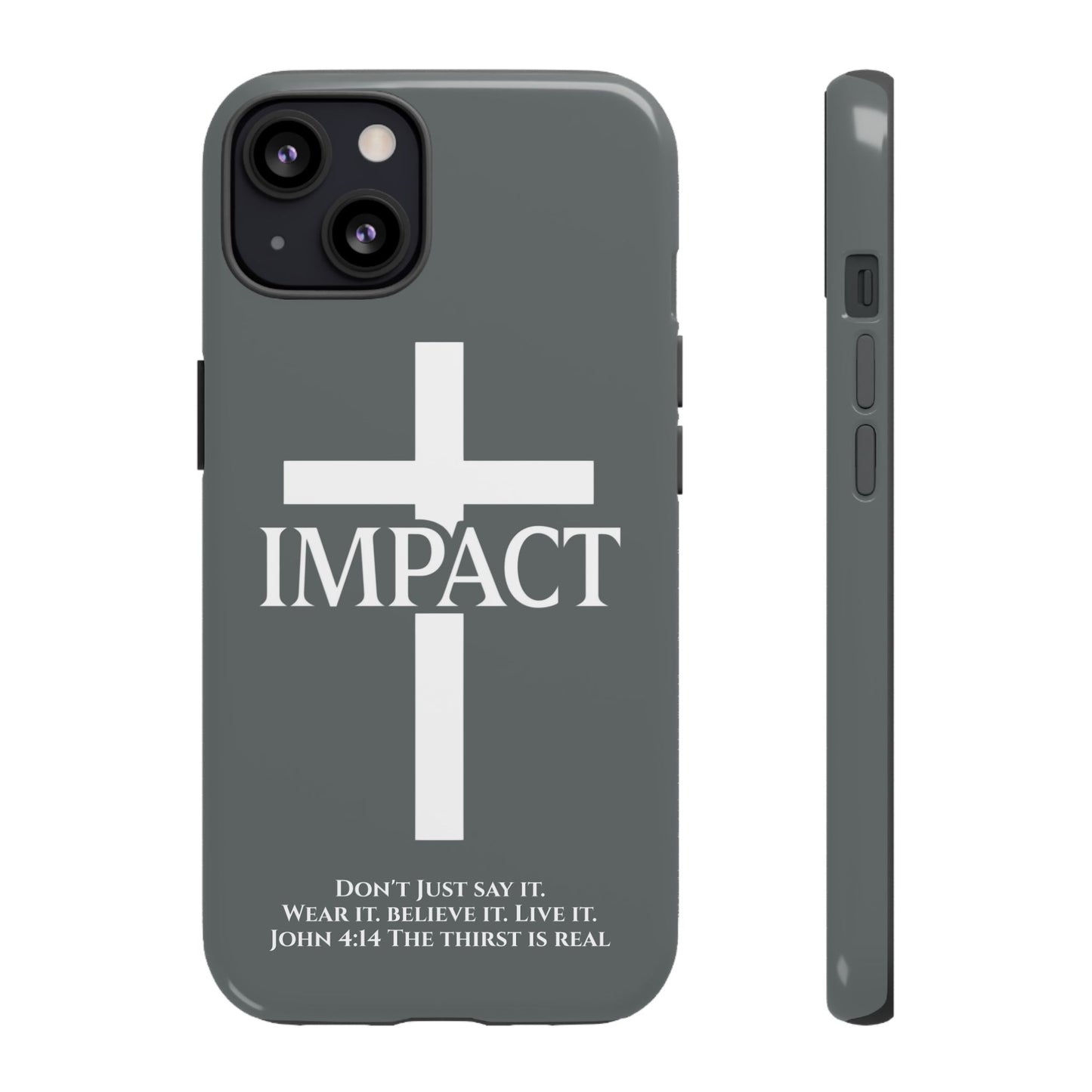 Impact Gray- Tough iPhone Case