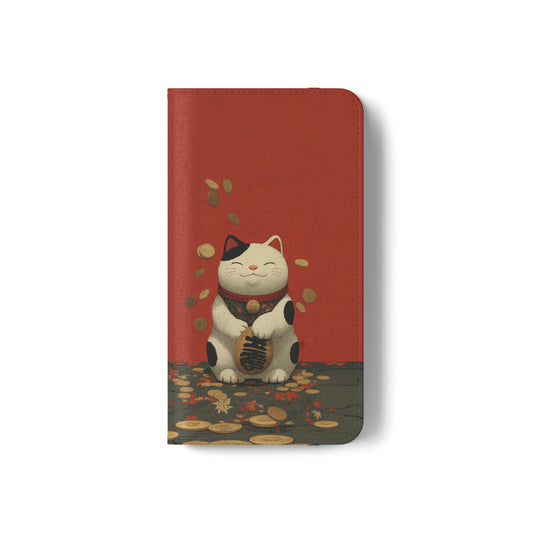 Lucky Cat - Wallet Flip Case