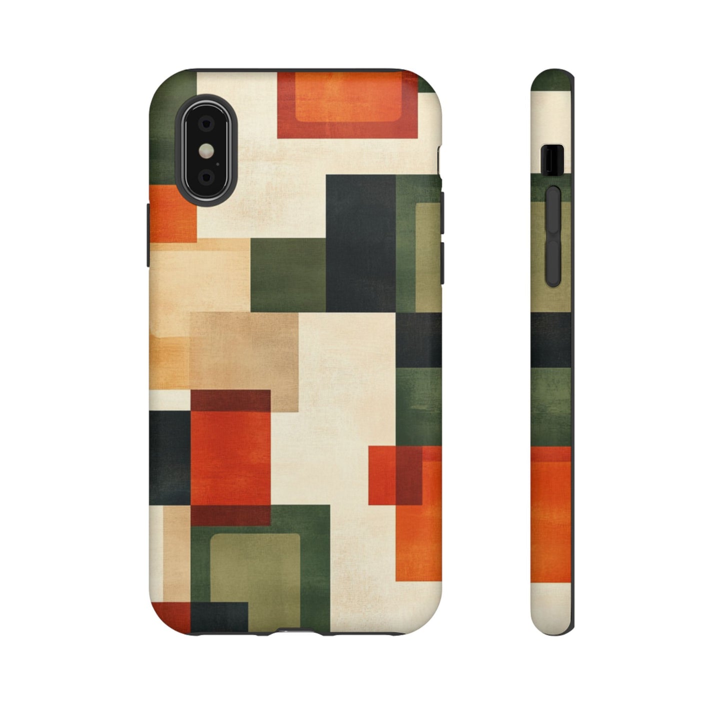 Mid-Century Modern Geometric Pattern Phone Case - iPhone, Google Pixel, Samsung Galaxy