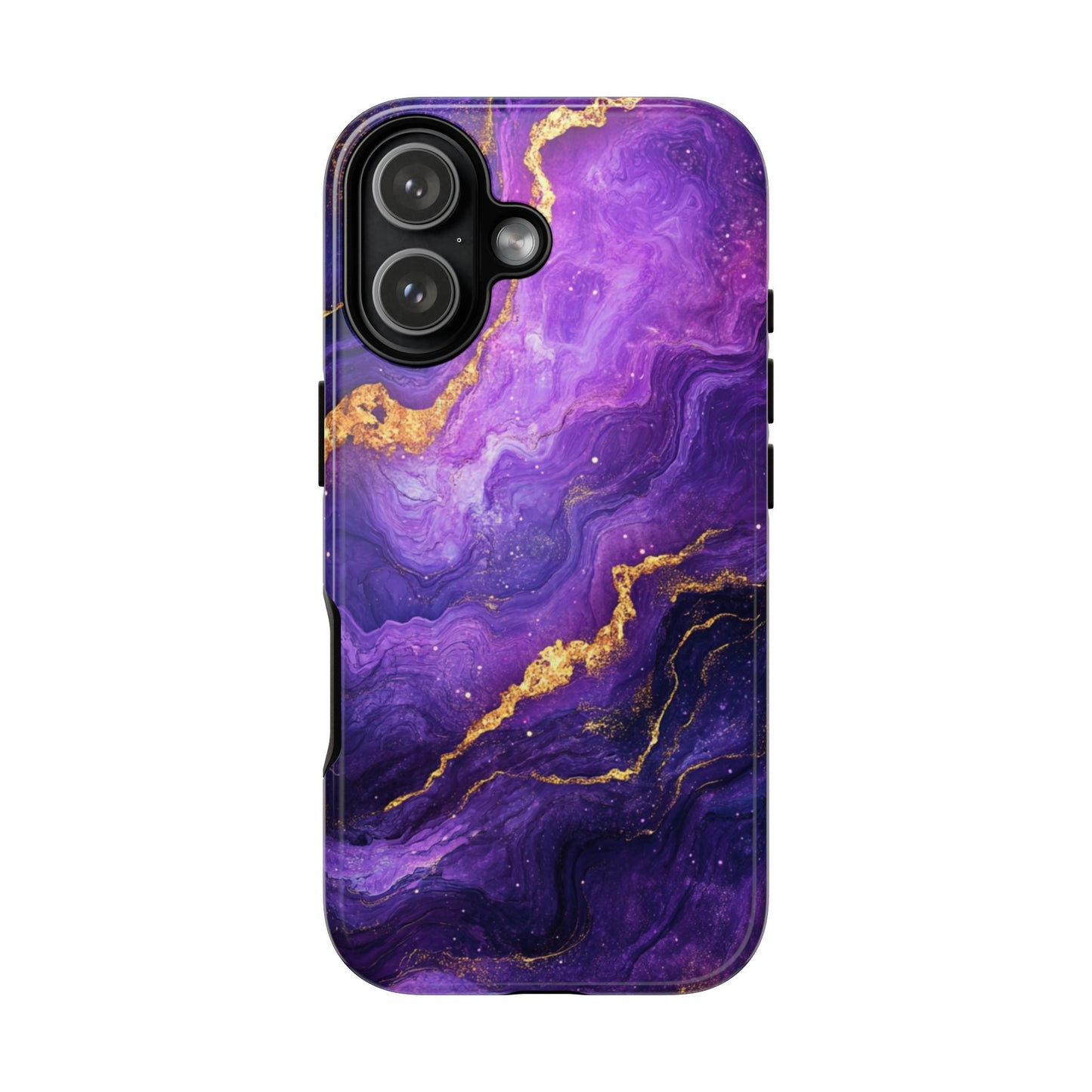 Amethyst Gold Marble – Tough iPhone Case