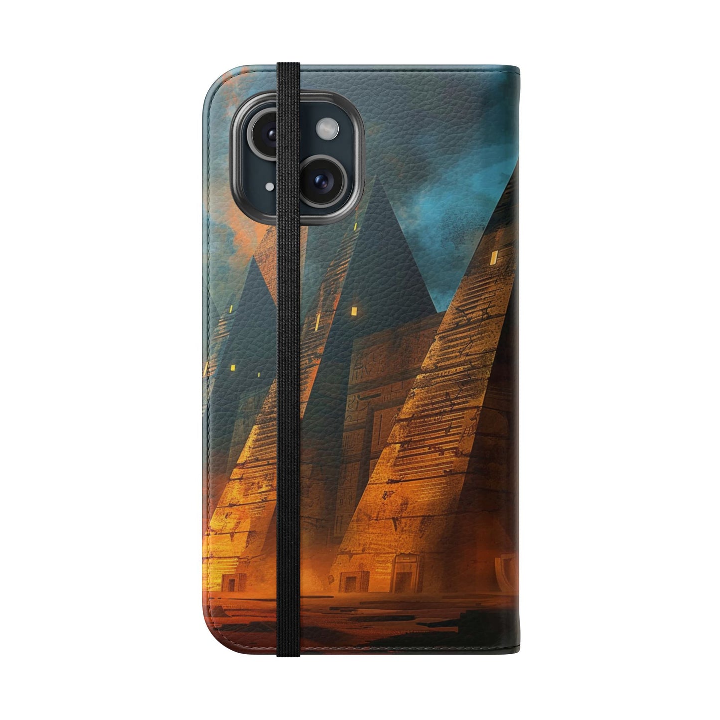 Ancient Egyptian Pyramids Sunset - Wallet Flip Case