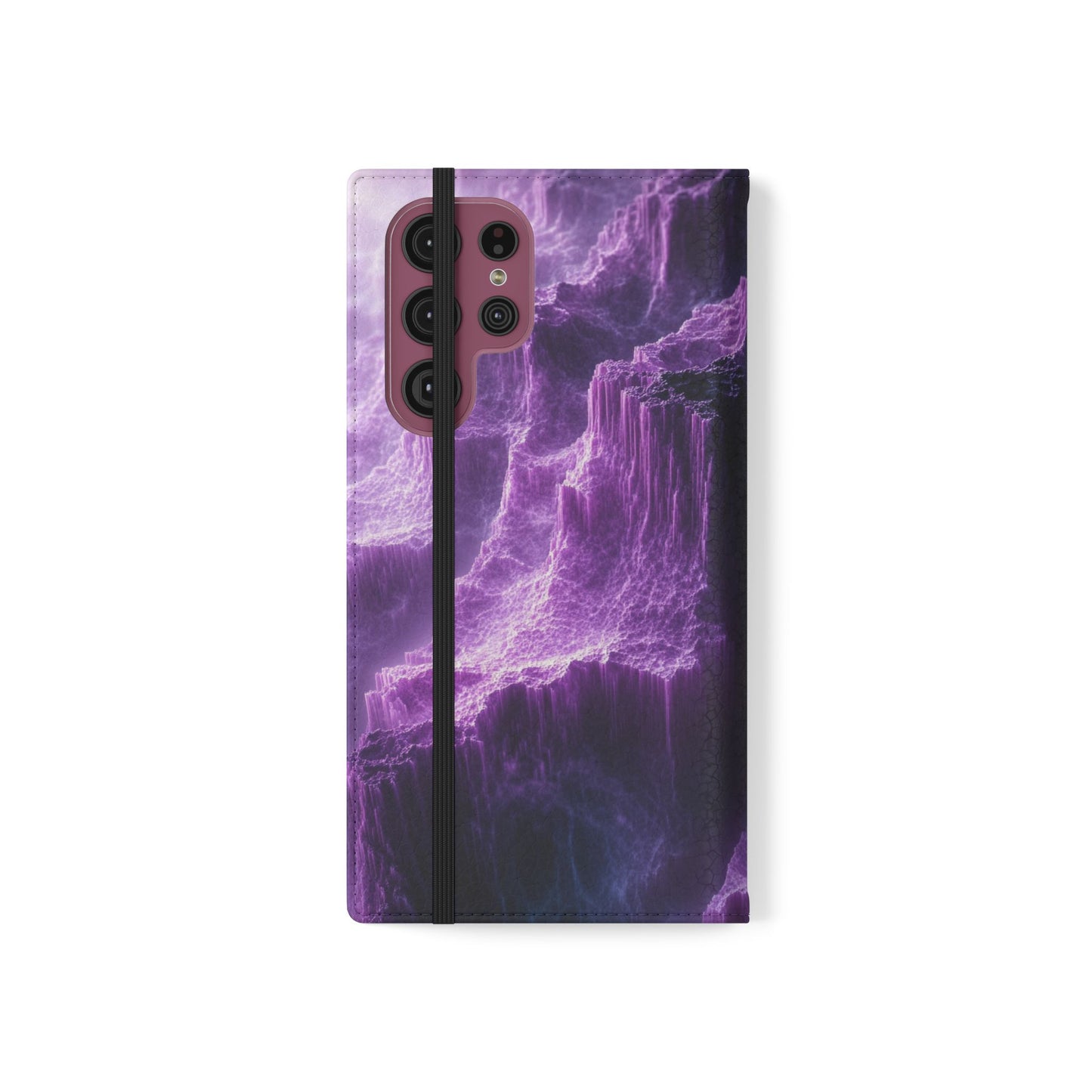 Purple Crystal Canyon - Wallet Flip Case