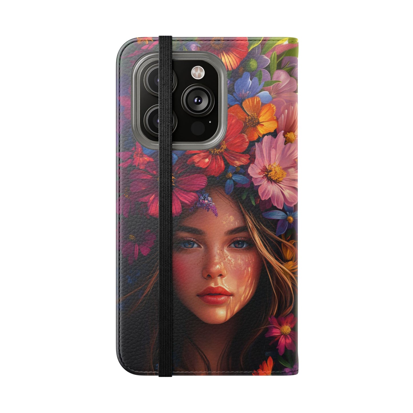 Floral Crown Muse - Wallet Flip Case
