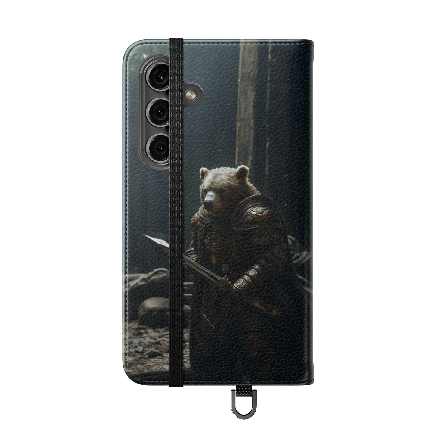 Medieval Bear Warrior Knight - Wallet Flip Case